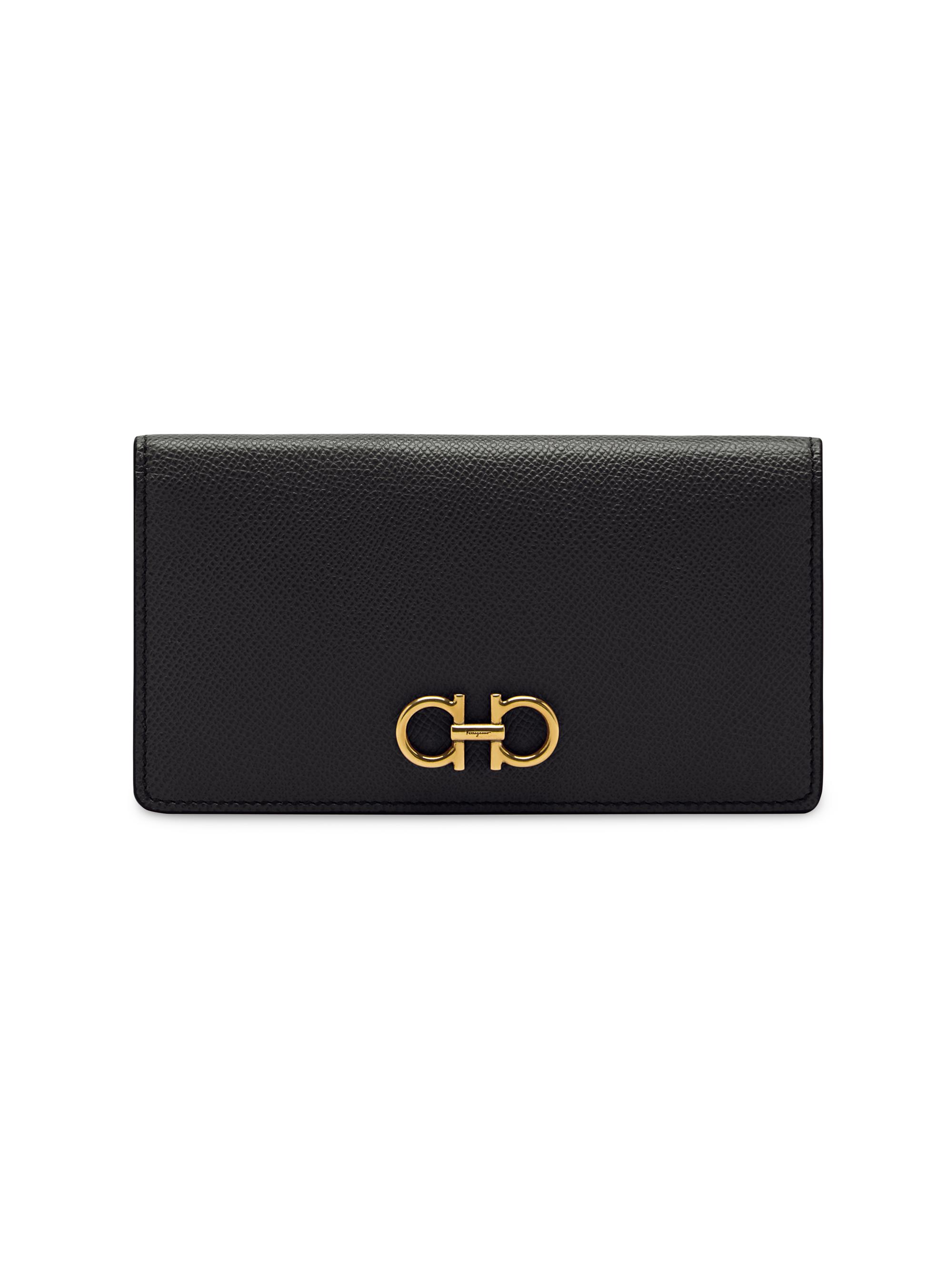 FERRAGAMO Women's Gancini Continental Wallet - Nero