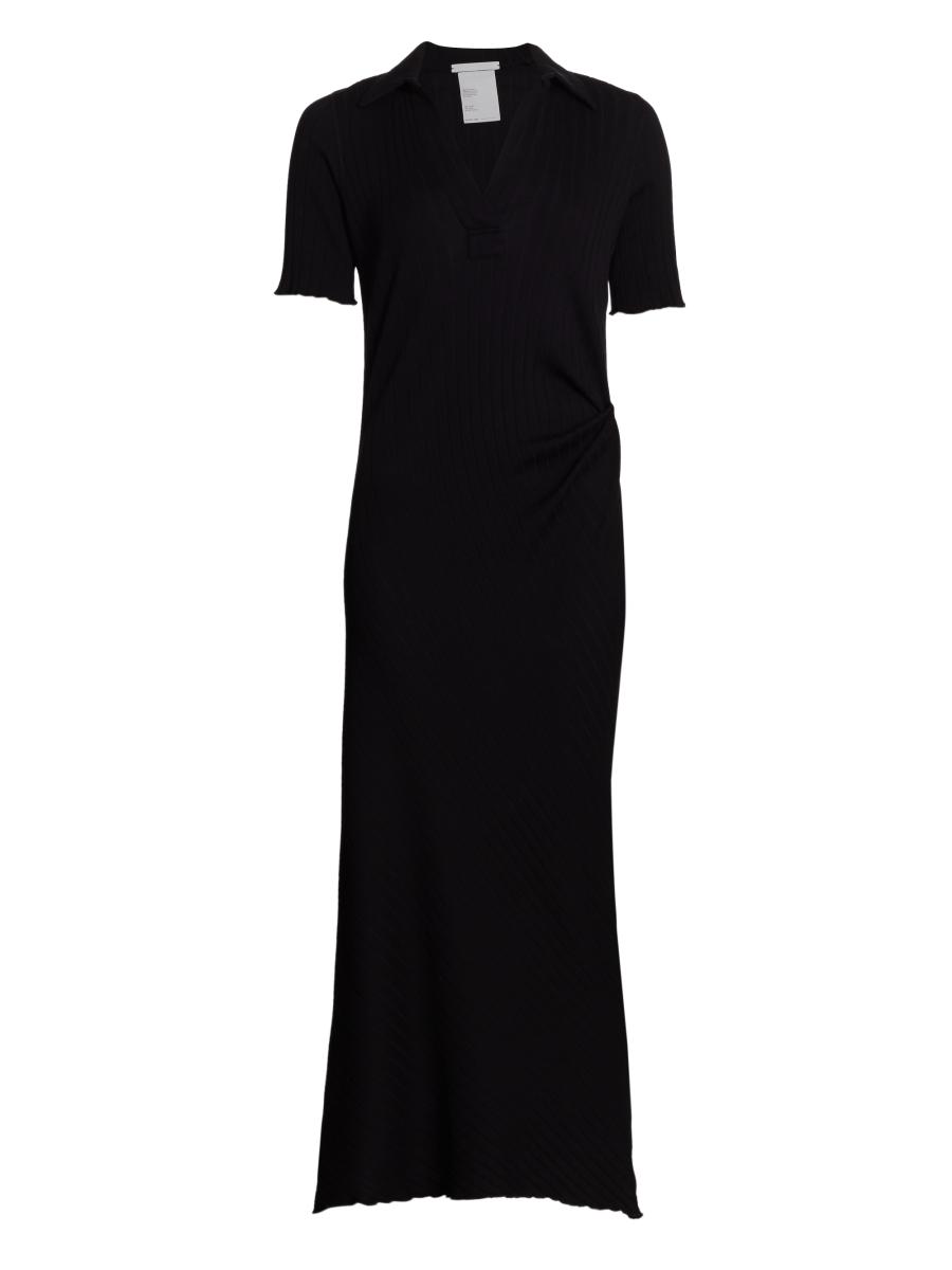 Helmut Lang Retro Rib Polo Maxi Dress | Saks Fifth Avenue