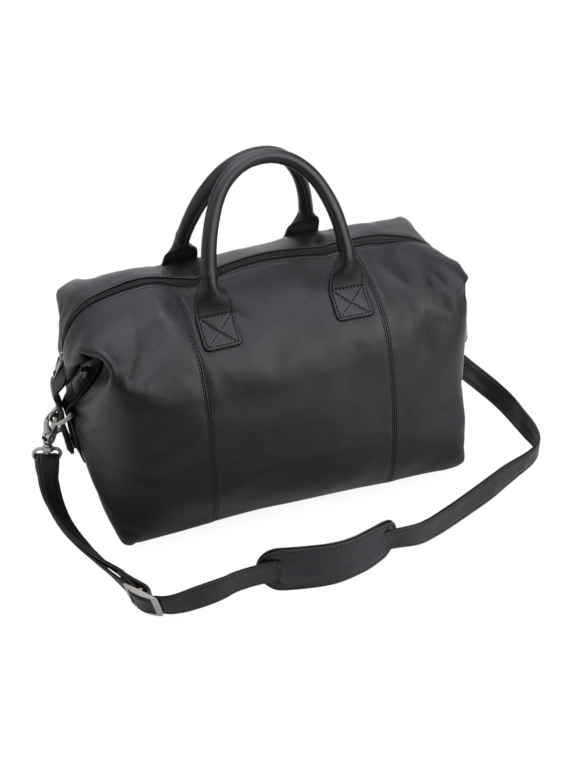 Royce New York Women's Executive Leather Duffel Bag - Black