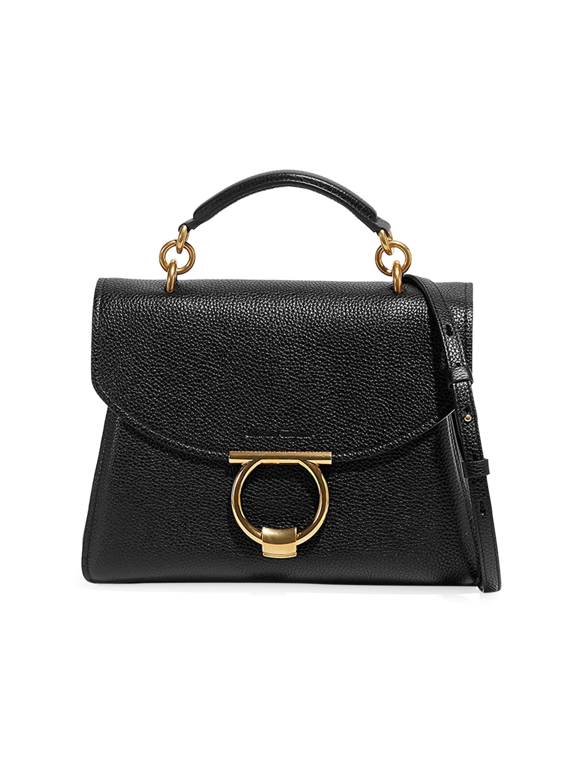 FERRAGAMO Women's Margot  Leather Satchel - Nero