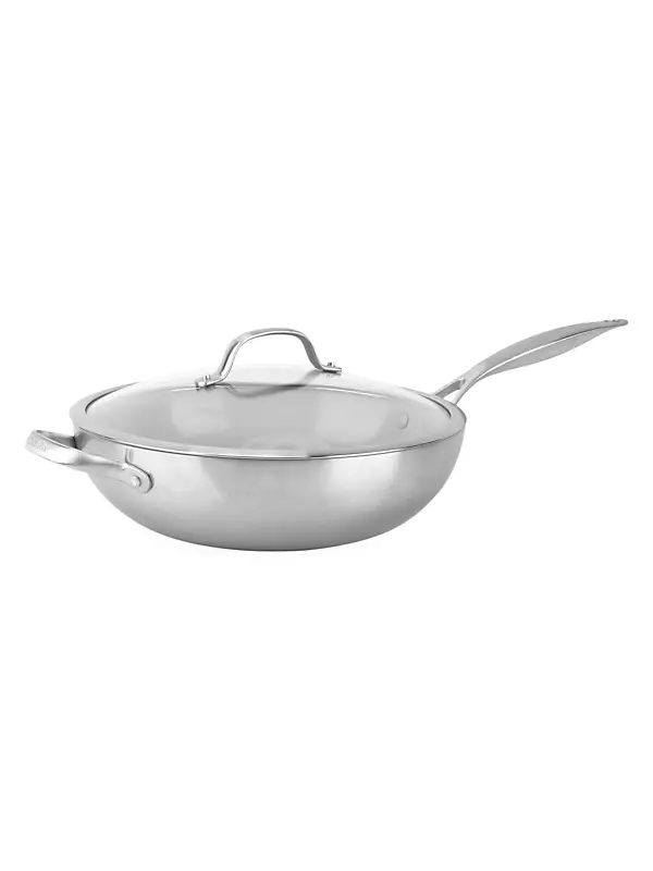 GreenPan Venice Pro Stainless Steel Ceramic Nonstick Wok with Lid
