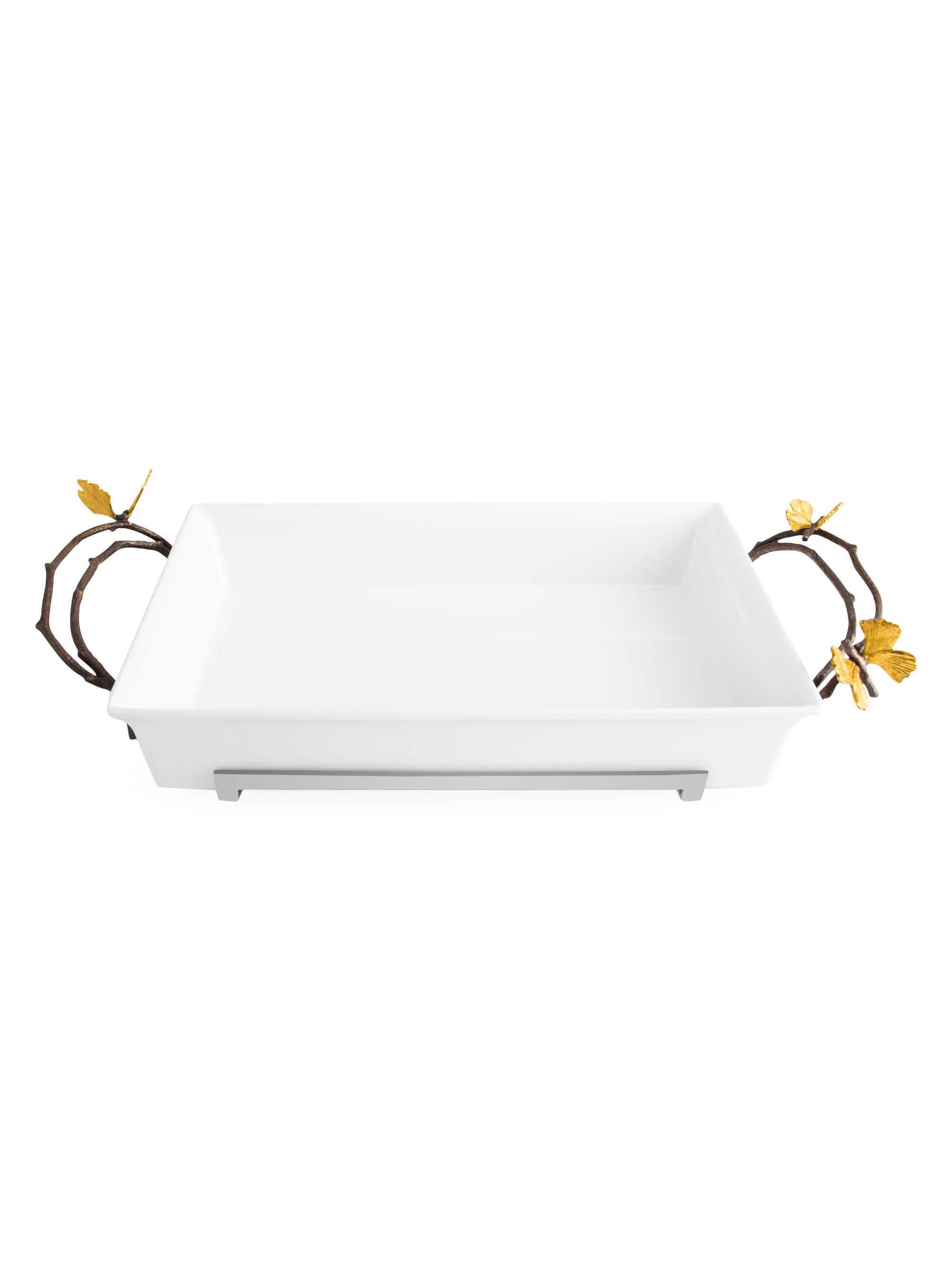 Michael Aram Butterfly Ginkgo Casserole Dish & Stand