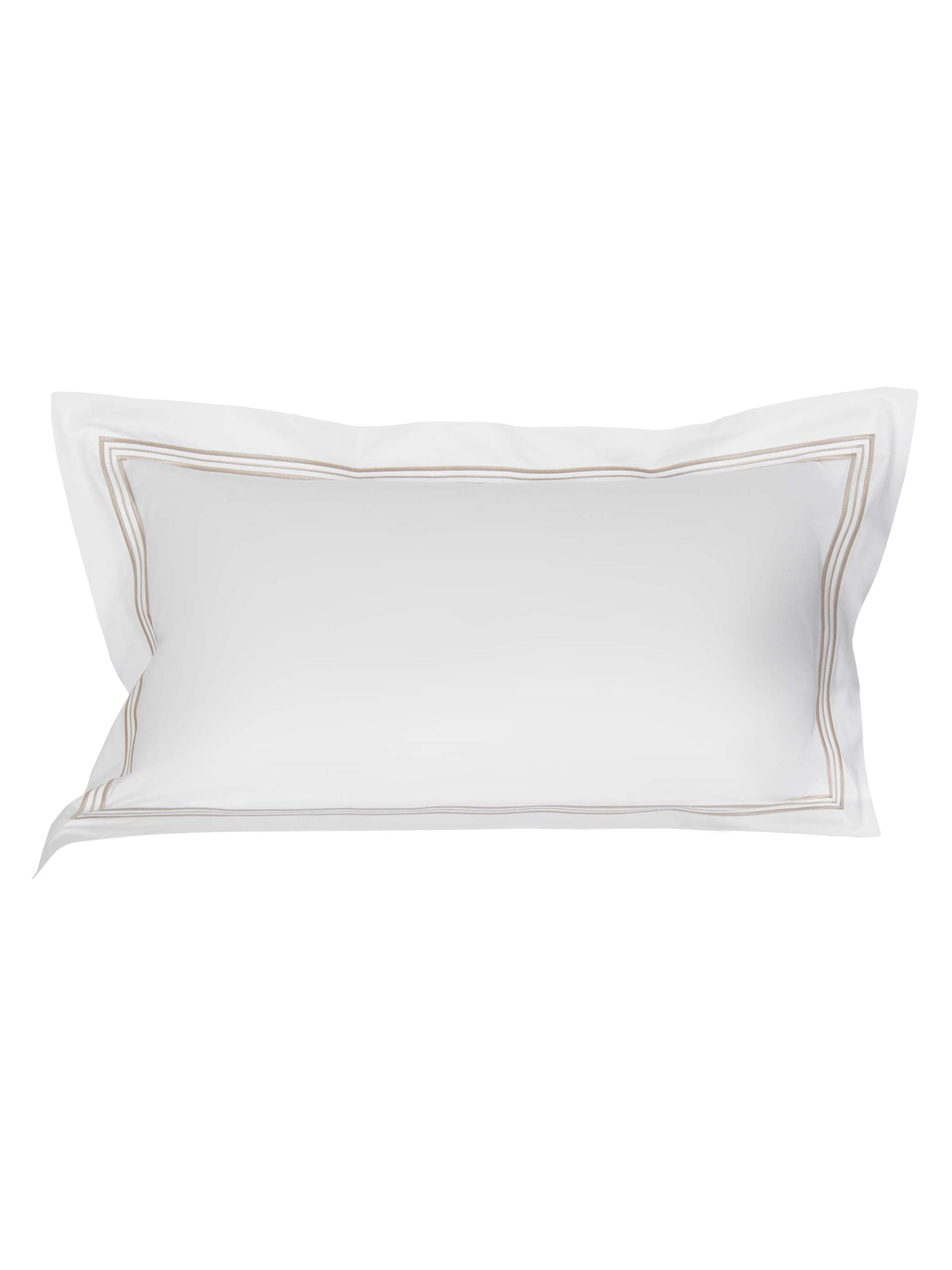Frette Triplo Popeline 250 Thread Count Sham - White Savage European