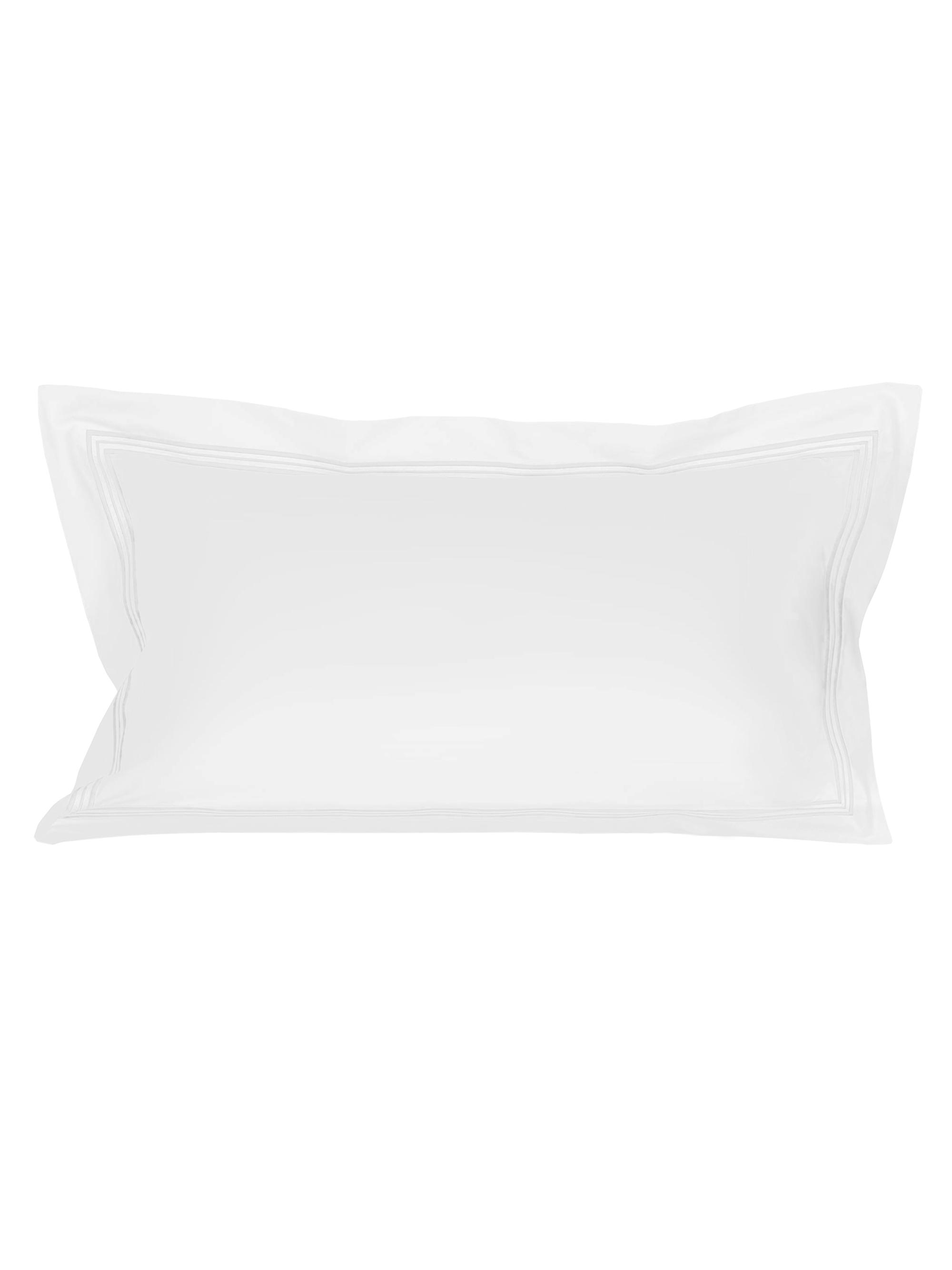 Frette Triplo Popeline 250 Thread Count Sham - White Milk King
