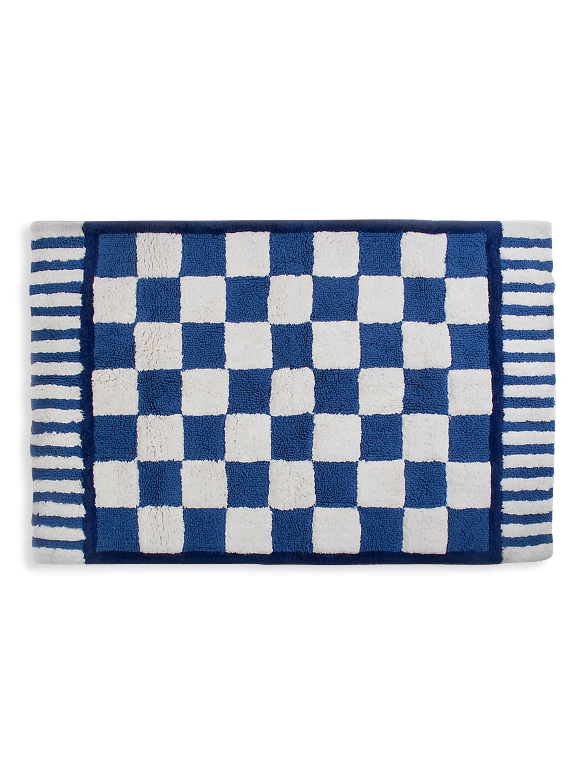 MacKenzie-Childs Large Royal Check Bath Mat