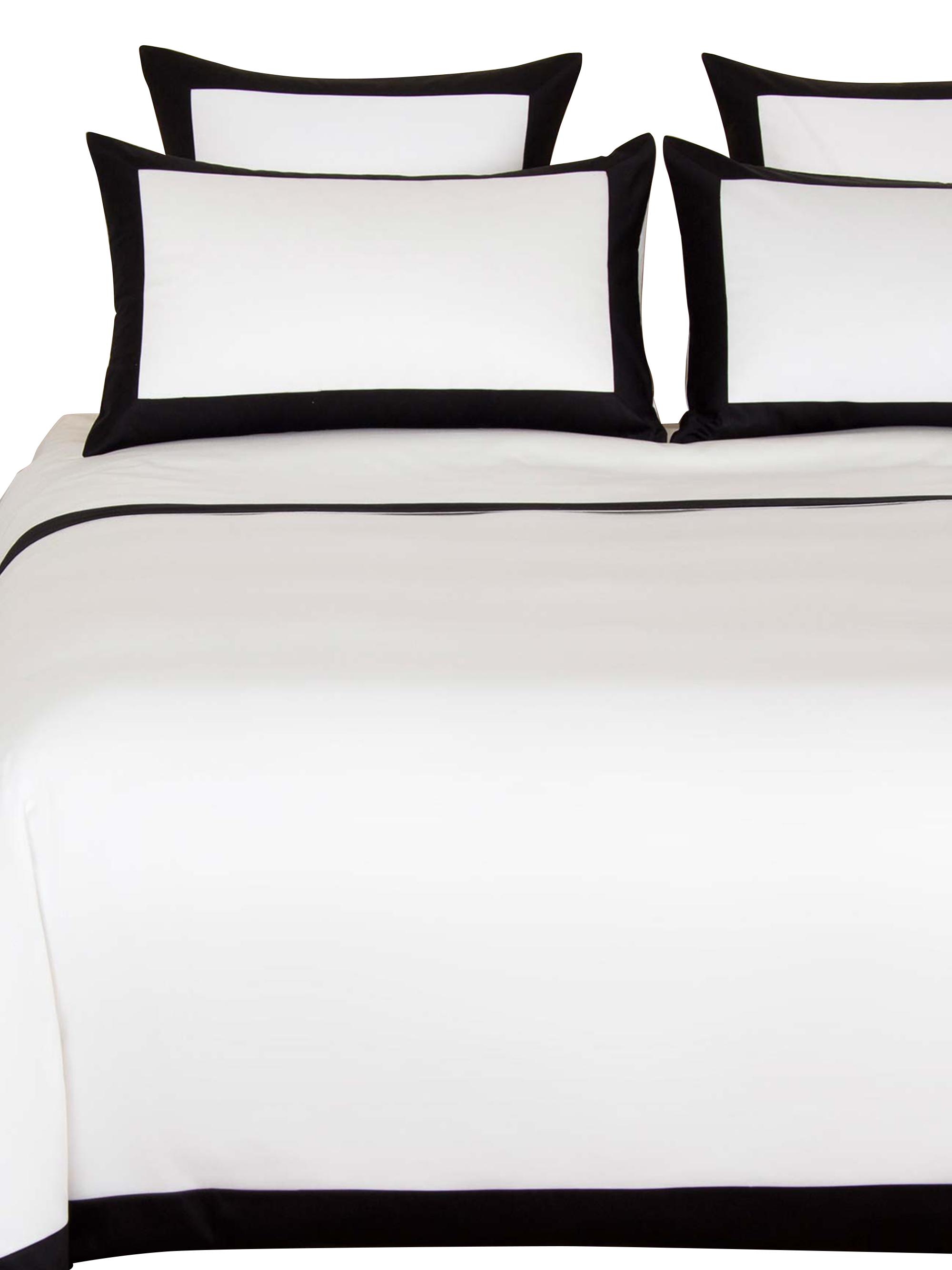Frette Bold Duvet Cover - Milk Black King