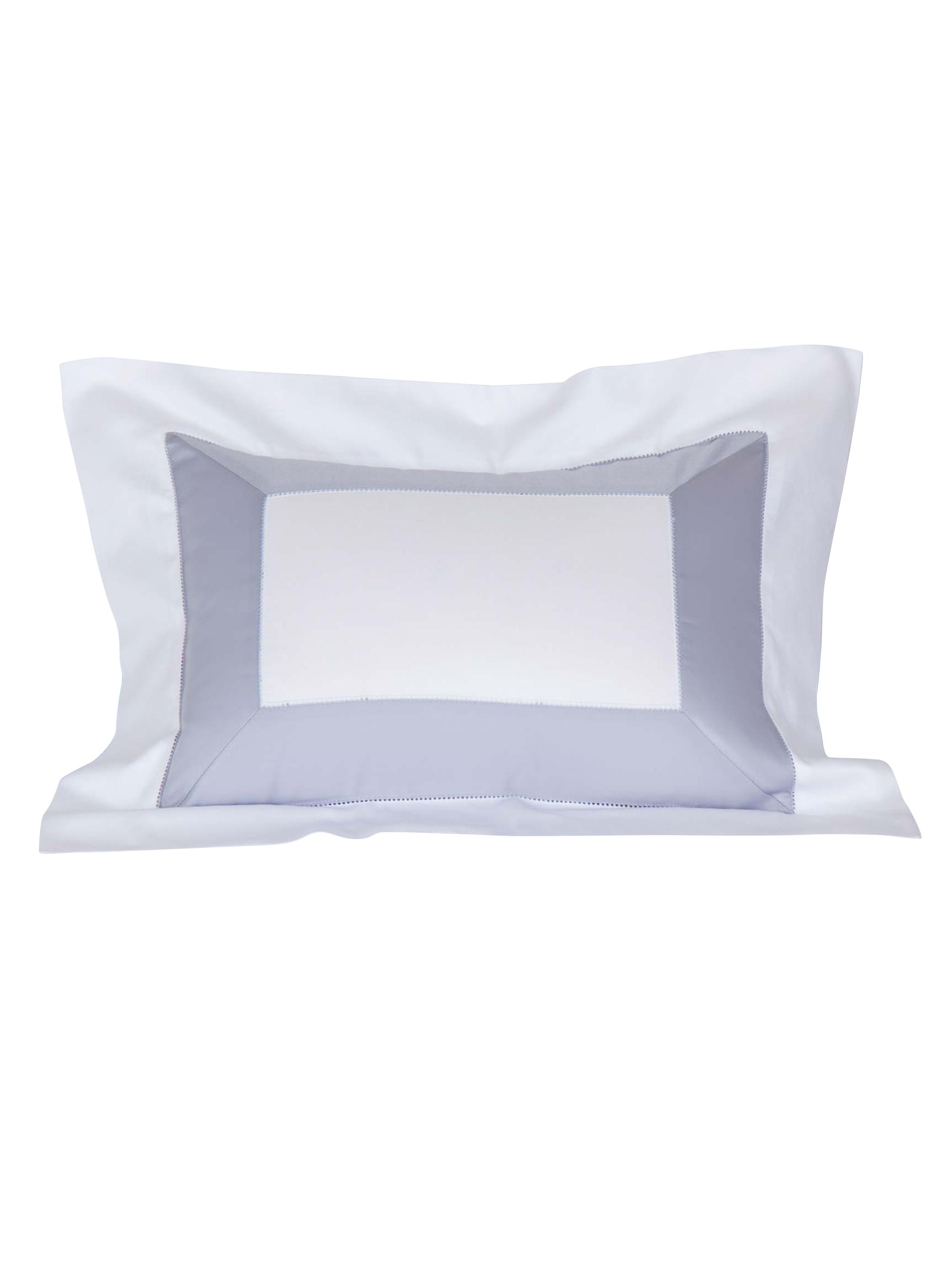 Frette Bicolore Sham - White Light King