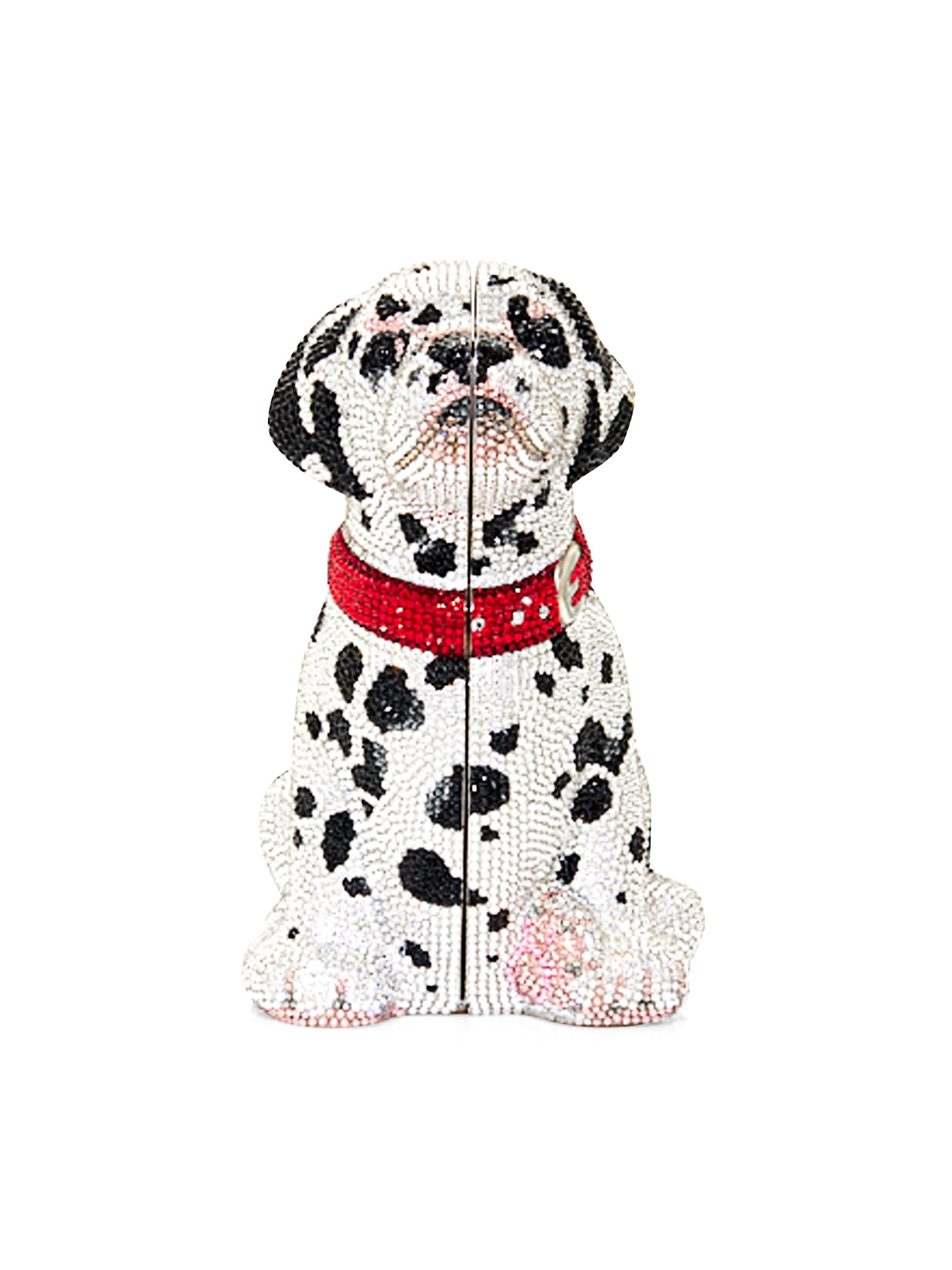 Judith Leiber Couture Women's Puppy Lucky Crystal Clutch - Silver