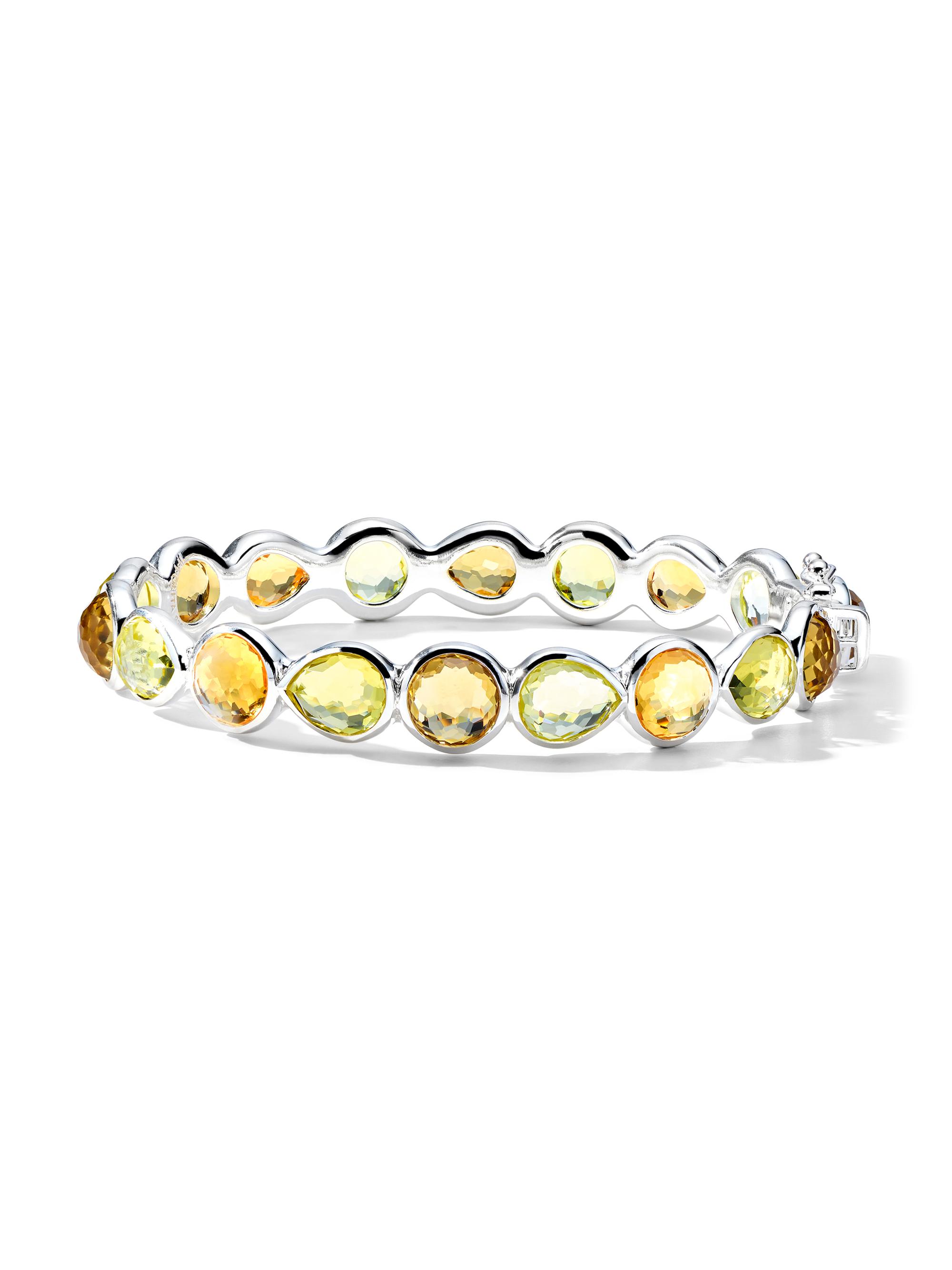 Ippolita Women's Rock Candy Sterling Silver & Mixed-Stone All-Around Hinged Bangle - Girasole