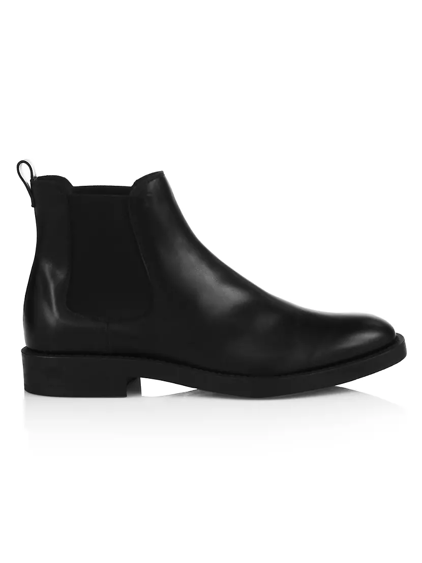Tods 60C Debossed Leather Chelsea Boots