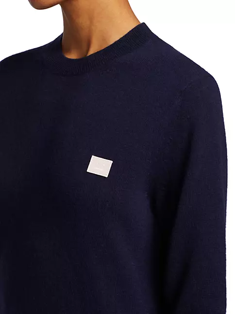 Shop Acne Studios Kalon Face Wool Sweater | Saks Fifth Avenue