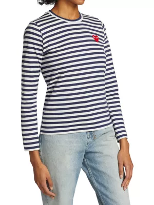 COMME DES GARÃONS SHIRT - Cotton Striped Shirt
