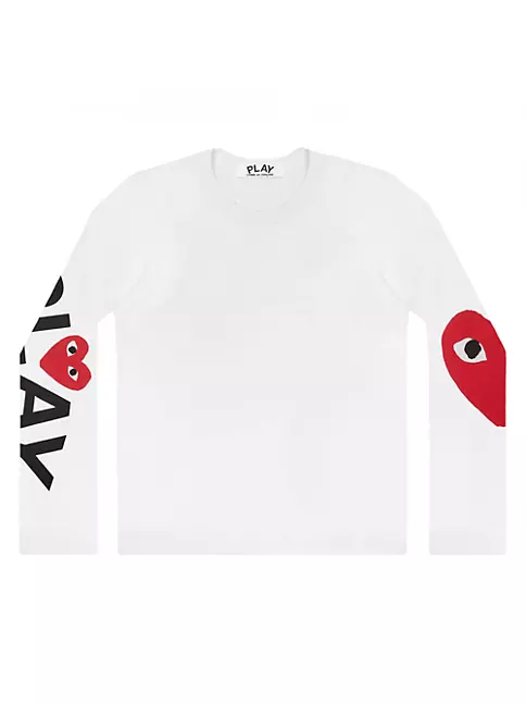 Shop Comme des Garçons PLAY Play Logo Long-Sleeve T-Shirt | Saks