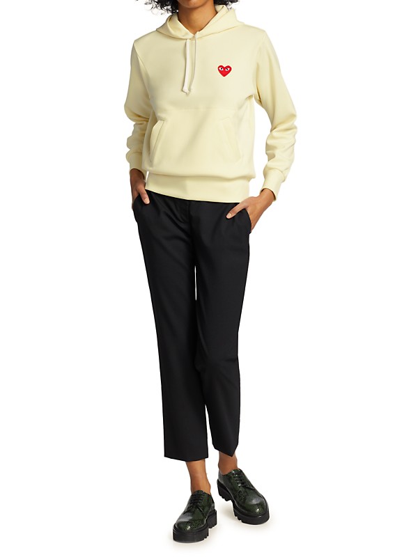 Shop Comme des Garçons PLAY Play Hooded Sweatshirt | Saks Shop Comme des Garçons PLAY Play Hooded Sweatshirt | Saks