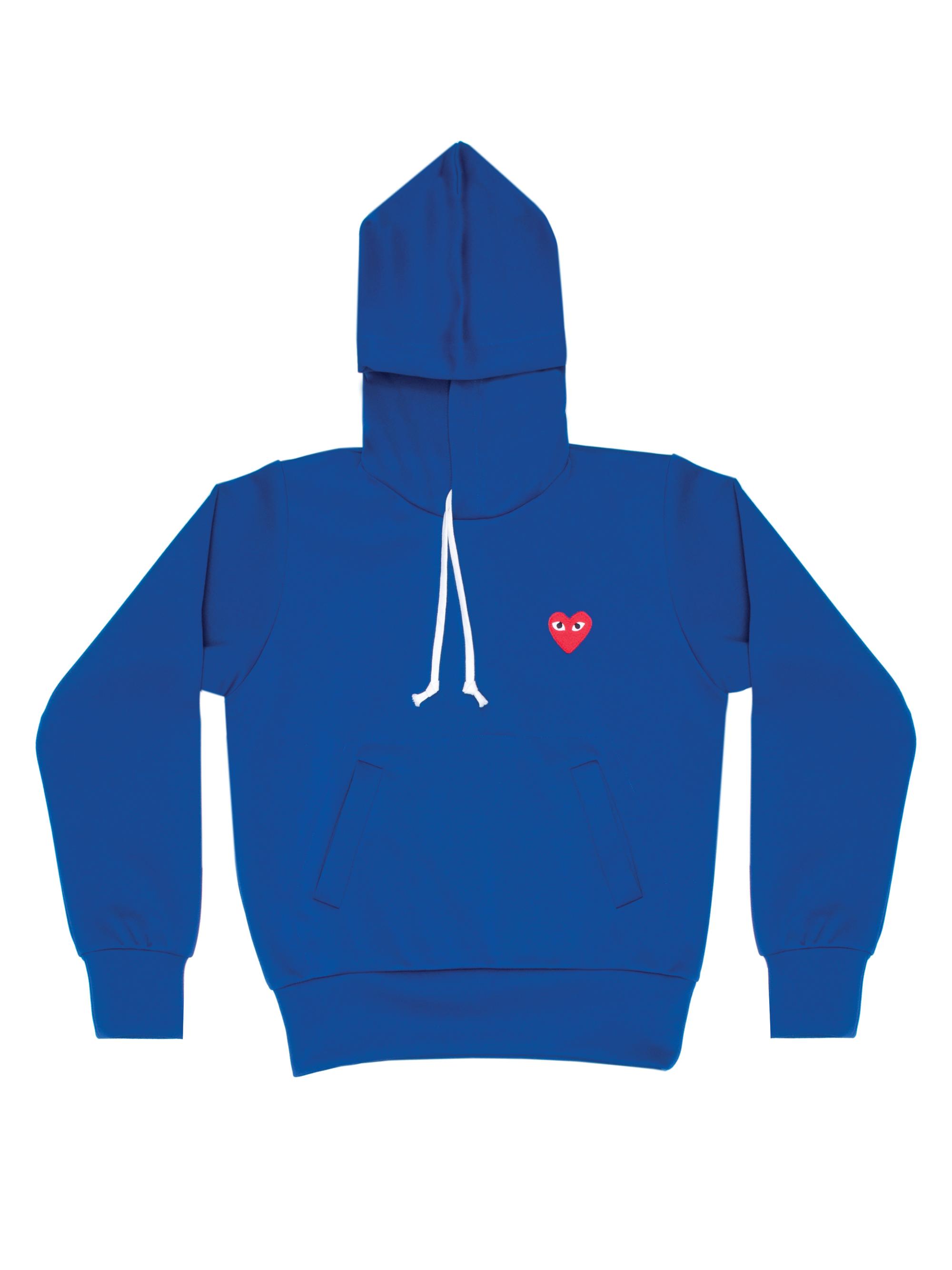 Comme des Garçons PLAY Women's Play Hooded Sweatshirt - Navy | Thumbnail 3