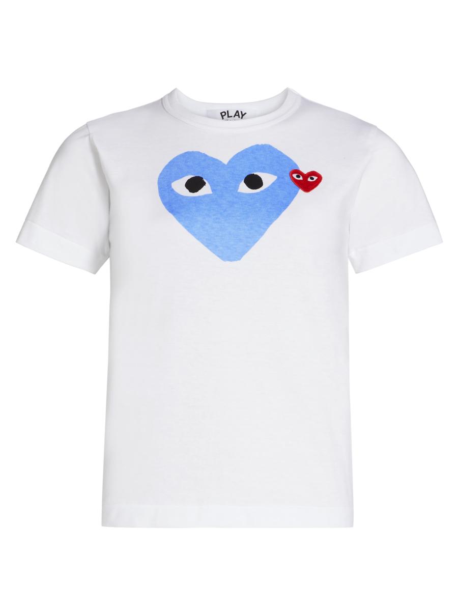 Comme des Garçons PLAY Double Heart T-Shirt | Saks Fifth Avenue