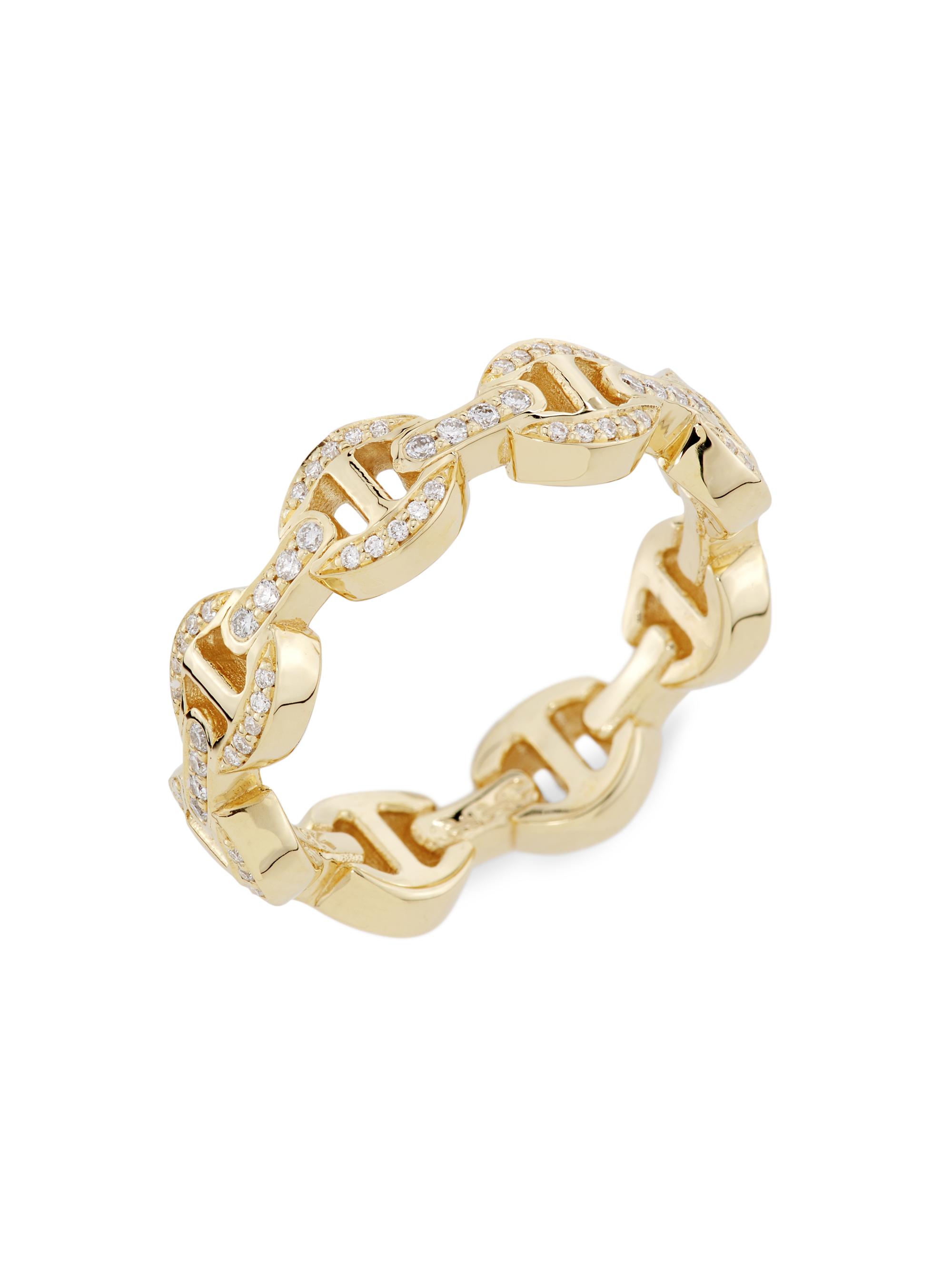 Hoorsenbuhs Women's Quad-Link 18K Yellow Gold & Diamond Ring - Diamond Yellow Gold