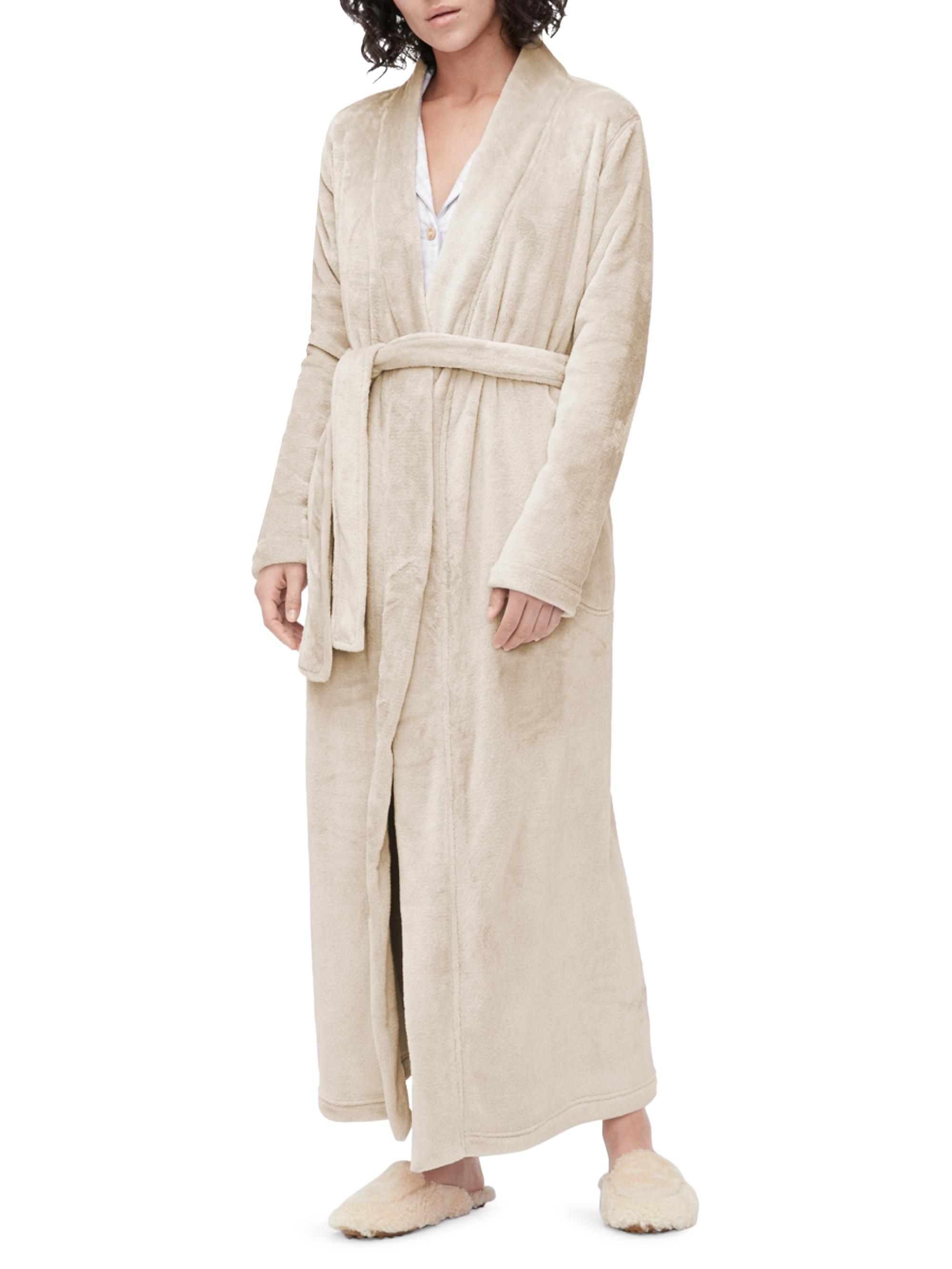 UGG Women's Marlow Double Face Fleece Robe - Moonbeam
