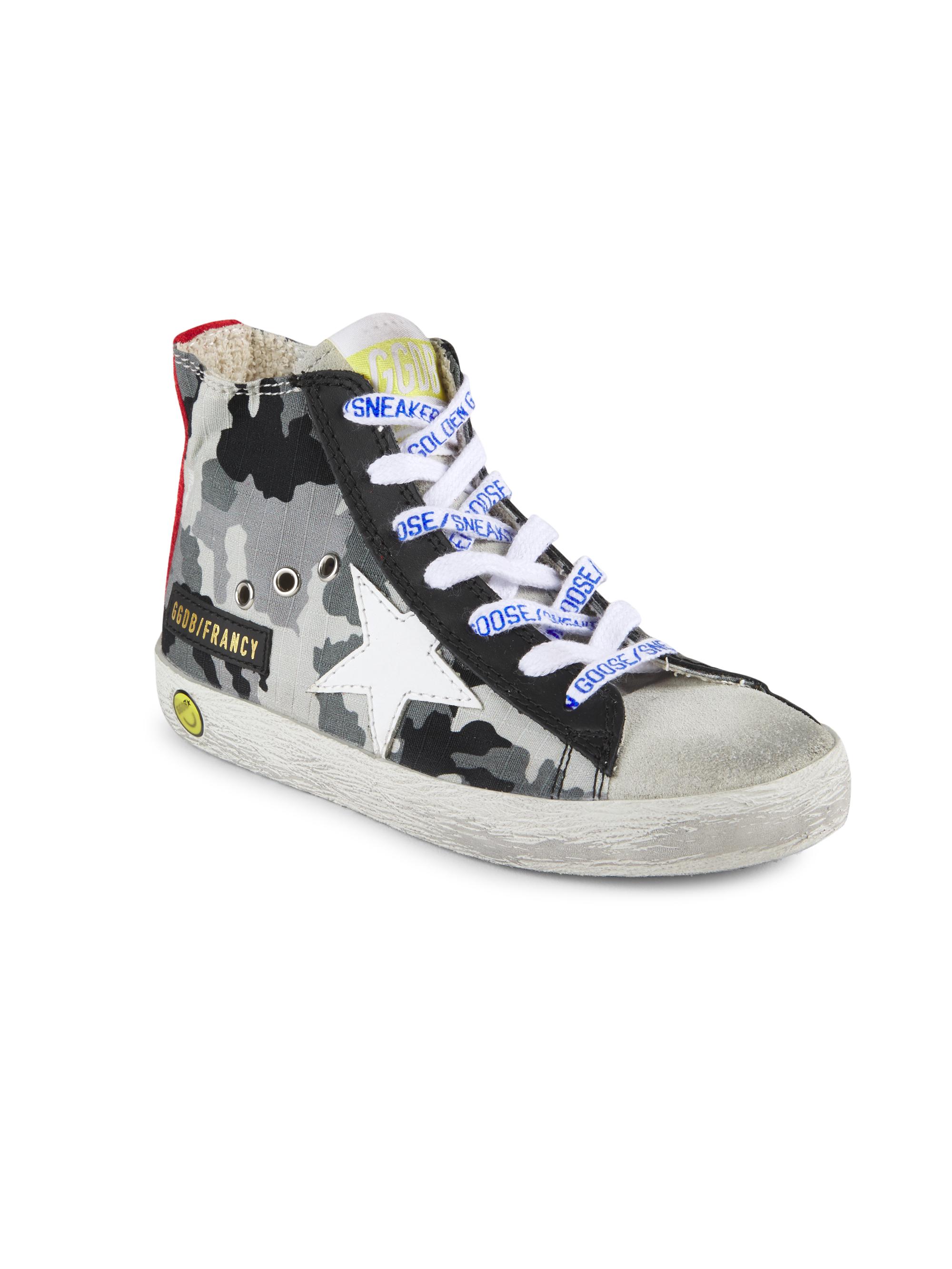 Golden Goose Baby's Girl's Francy Camouflage Star Sneakers