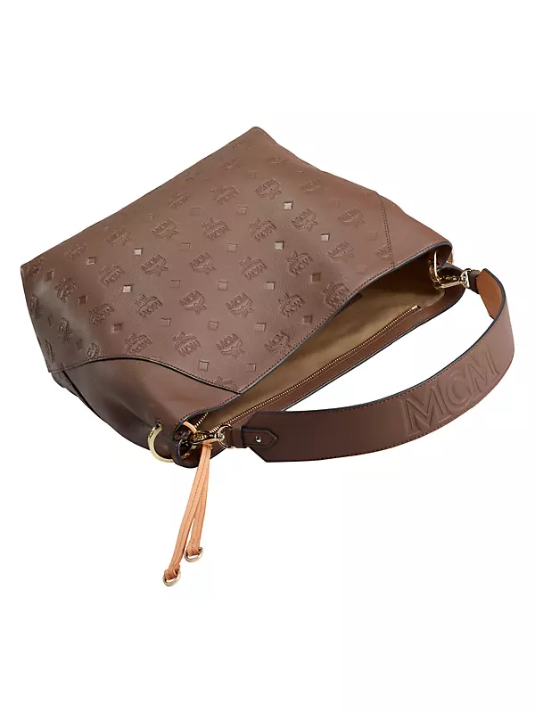 Louis Vuitton Cacao Brown Leather Monogram Pool Pillow Comfort