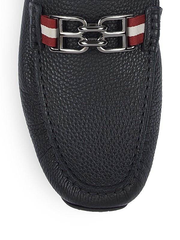Shop Bally BB Horsebit Pebbled Leather Drivers | Saks Fifth Shop Bally BB Horsebit Pebbled Leather Drivers | Saks Fifth