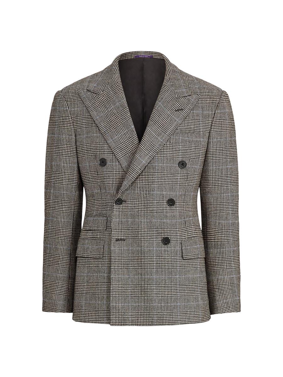 POLO RALPH LAUREN チェック柄 ダブルブレストスーツ Ralph Lauren Purple Label Double-Breasted Windowpane Plaid Suit