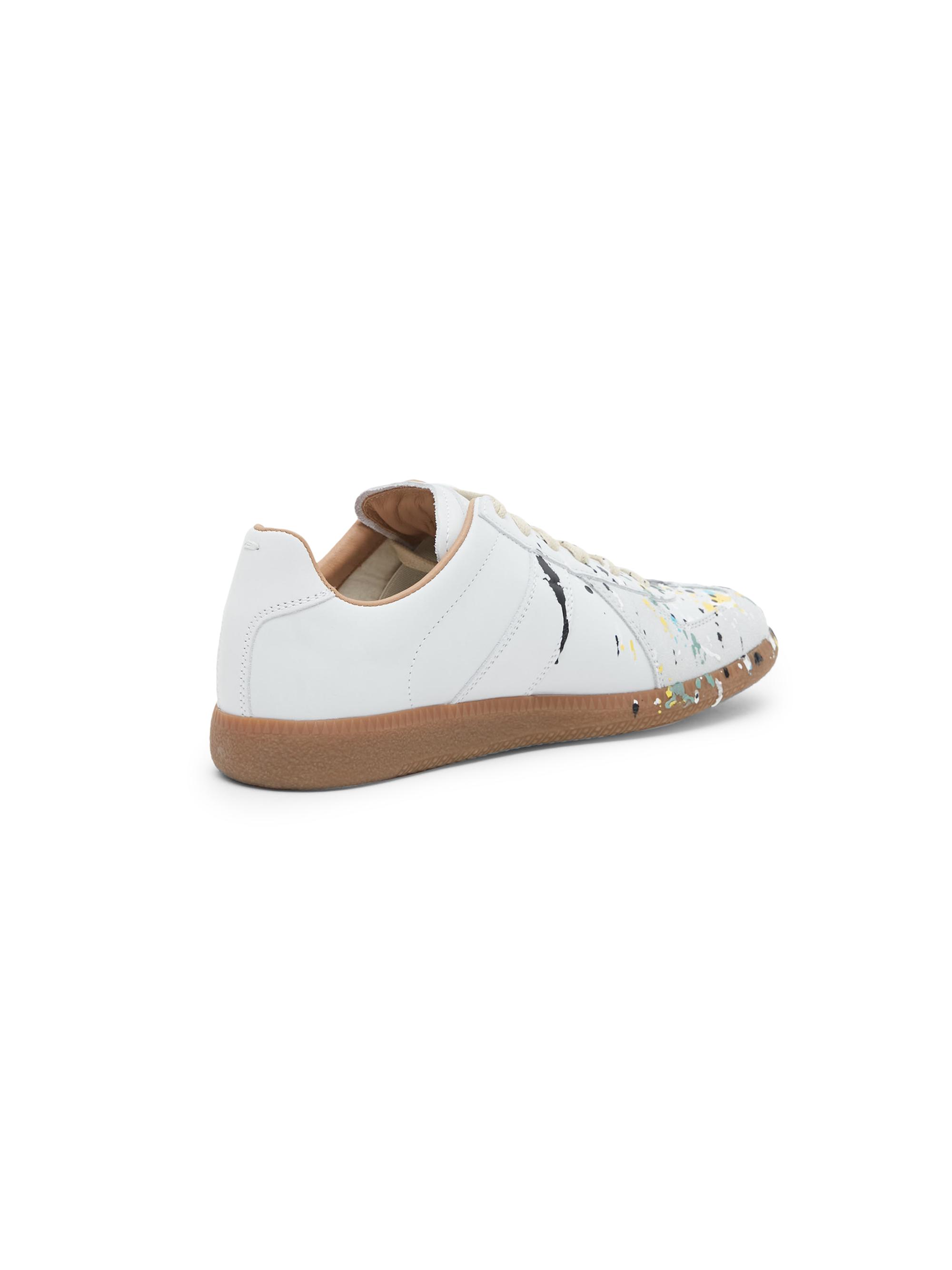 Maison Margiela Paint Splatter Leather Sneakers | Saks Fifth Avenue