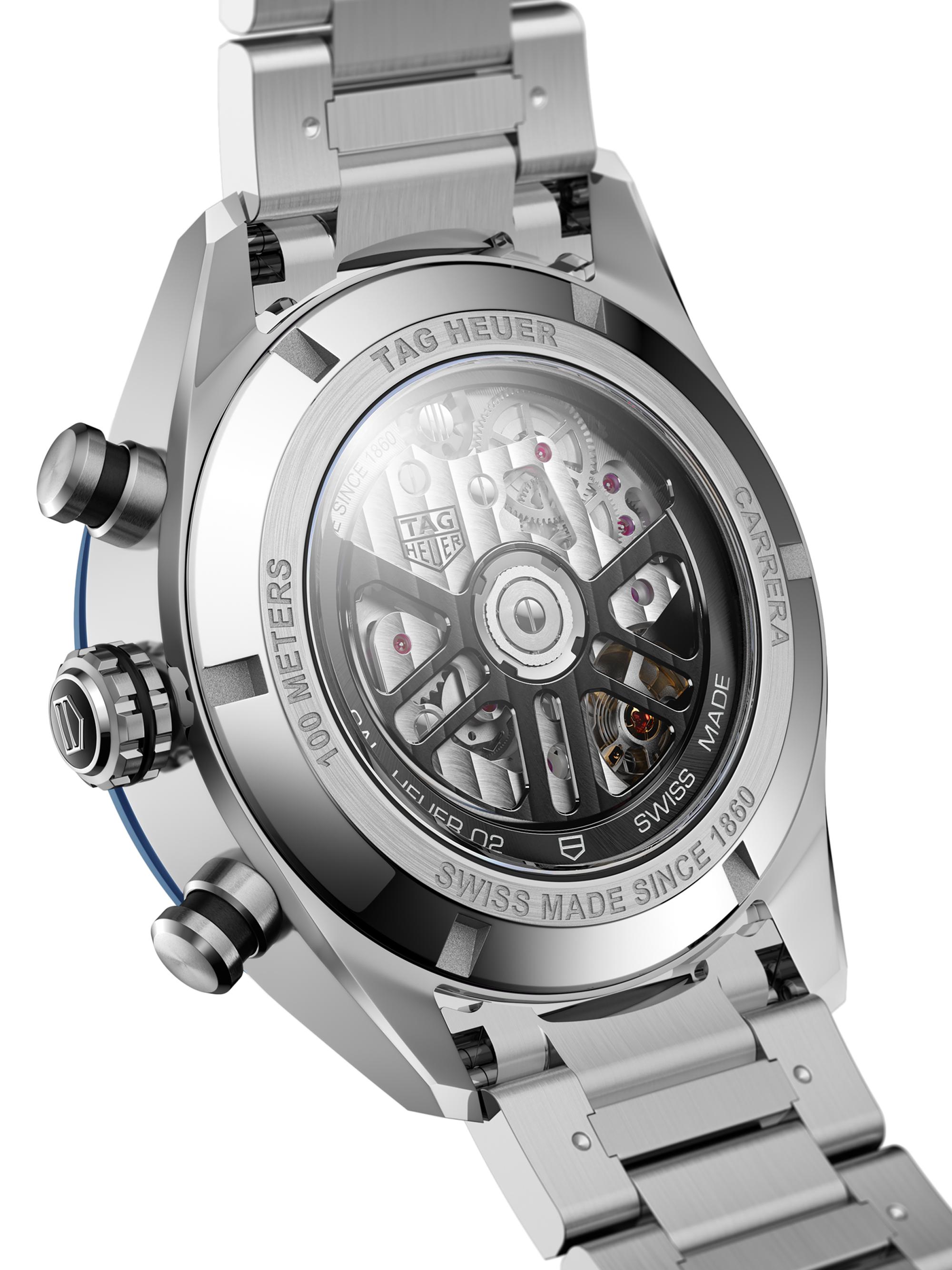 TAG Heuer Carrera 44MM Stainless Steel & Ceramic Bracelet