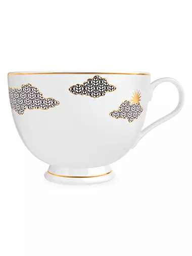 Les Echappées 2-Piece Grapefruit Scented Porcelain Tea Cup Candle Set