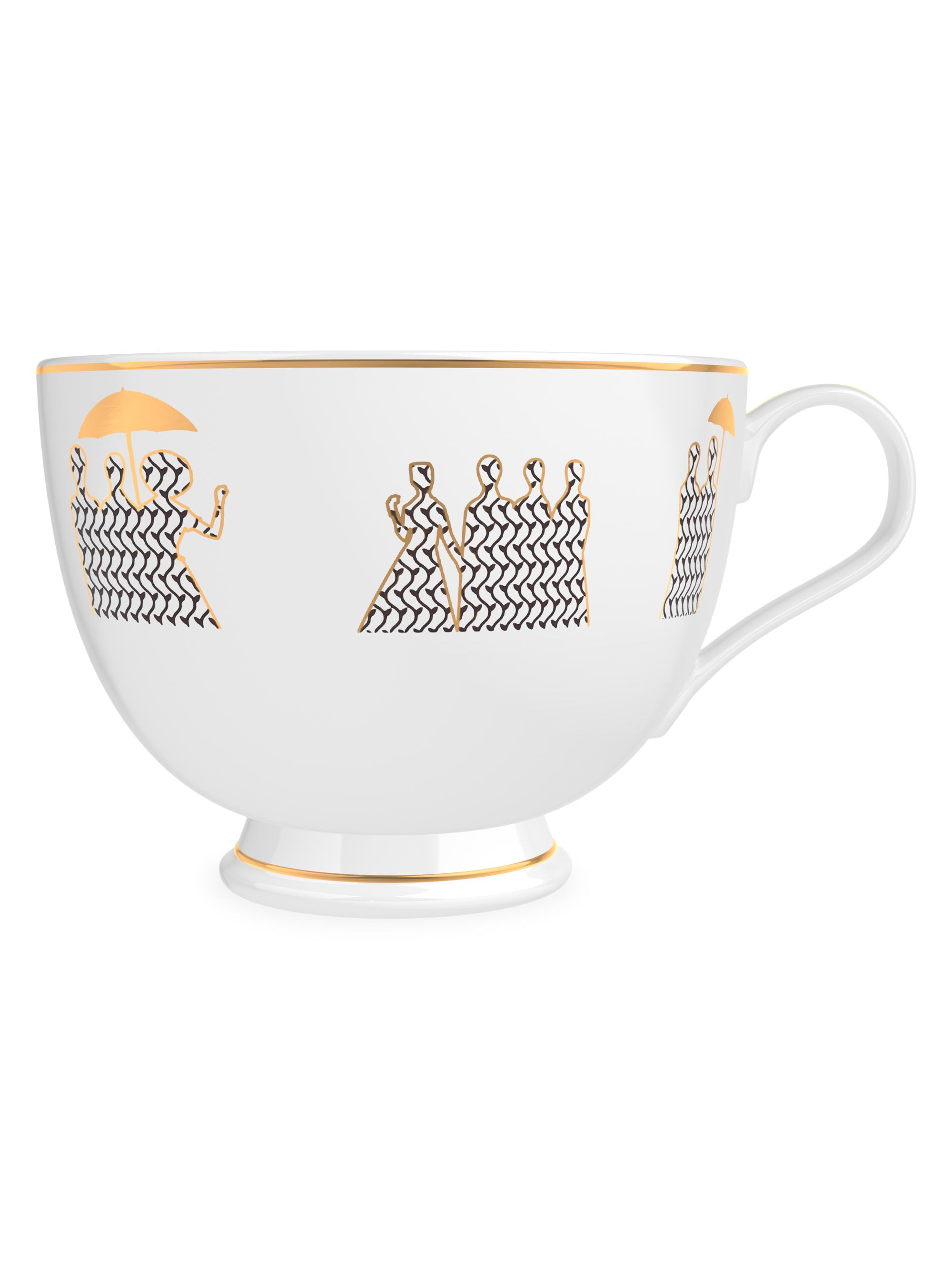 Memo Paris Women's Cuirs Nomades 2-Piece Cedar Scented Porcelain Tea Cup Candle Set