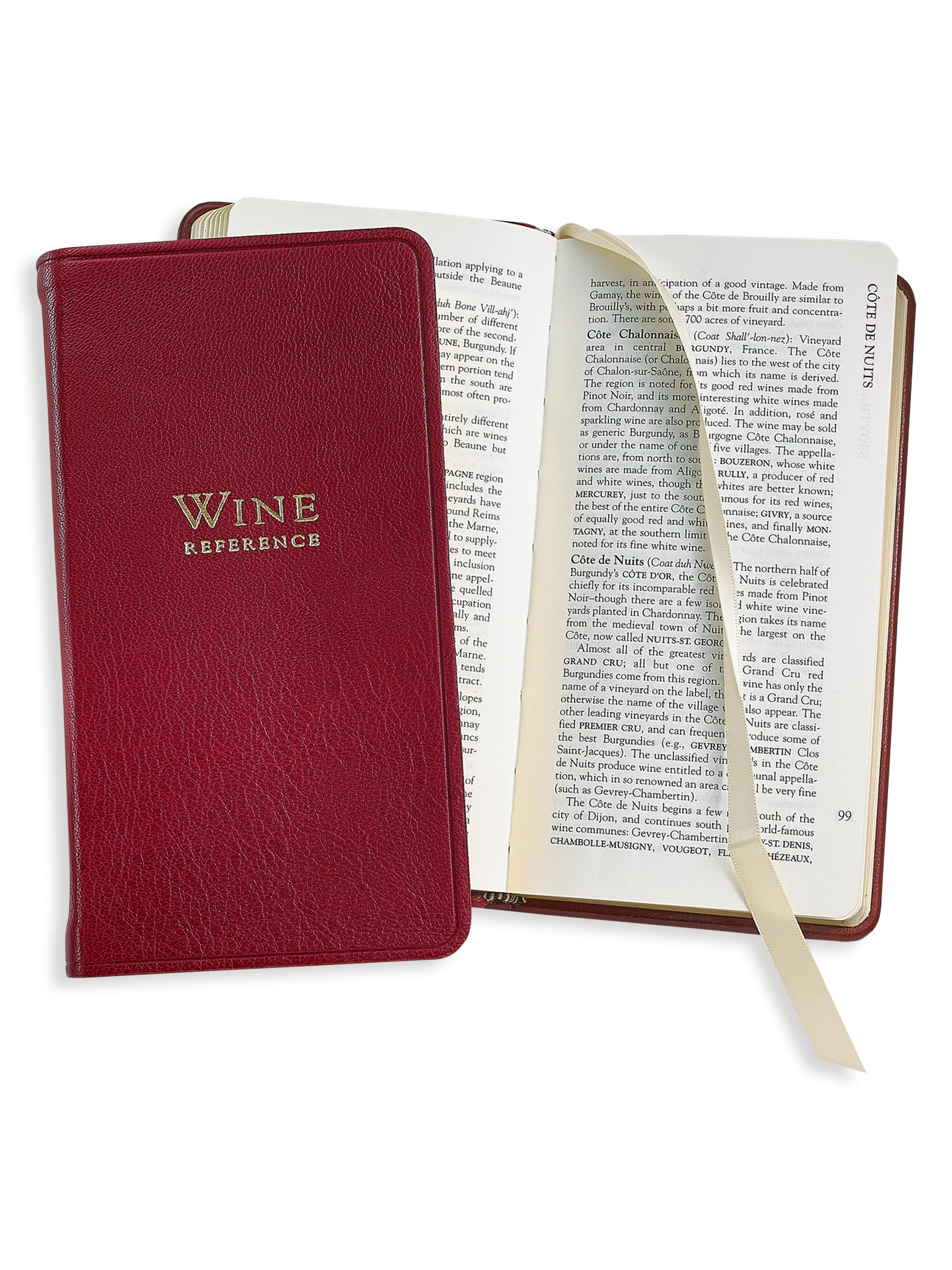Graphic Image Professional Wine Reference Book - Garnet