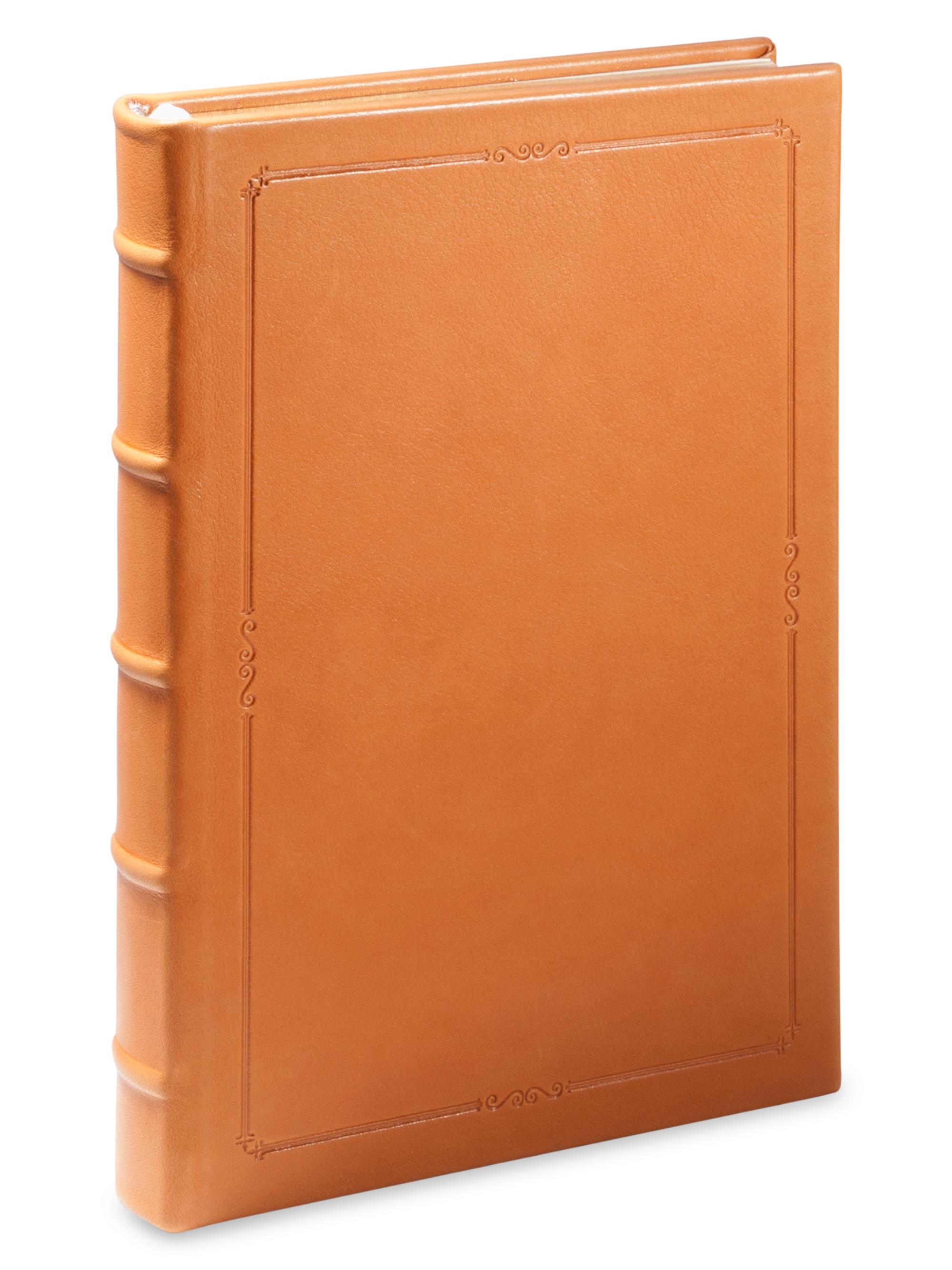 Graphic Image Small Hardcover Leather Journal - Brown