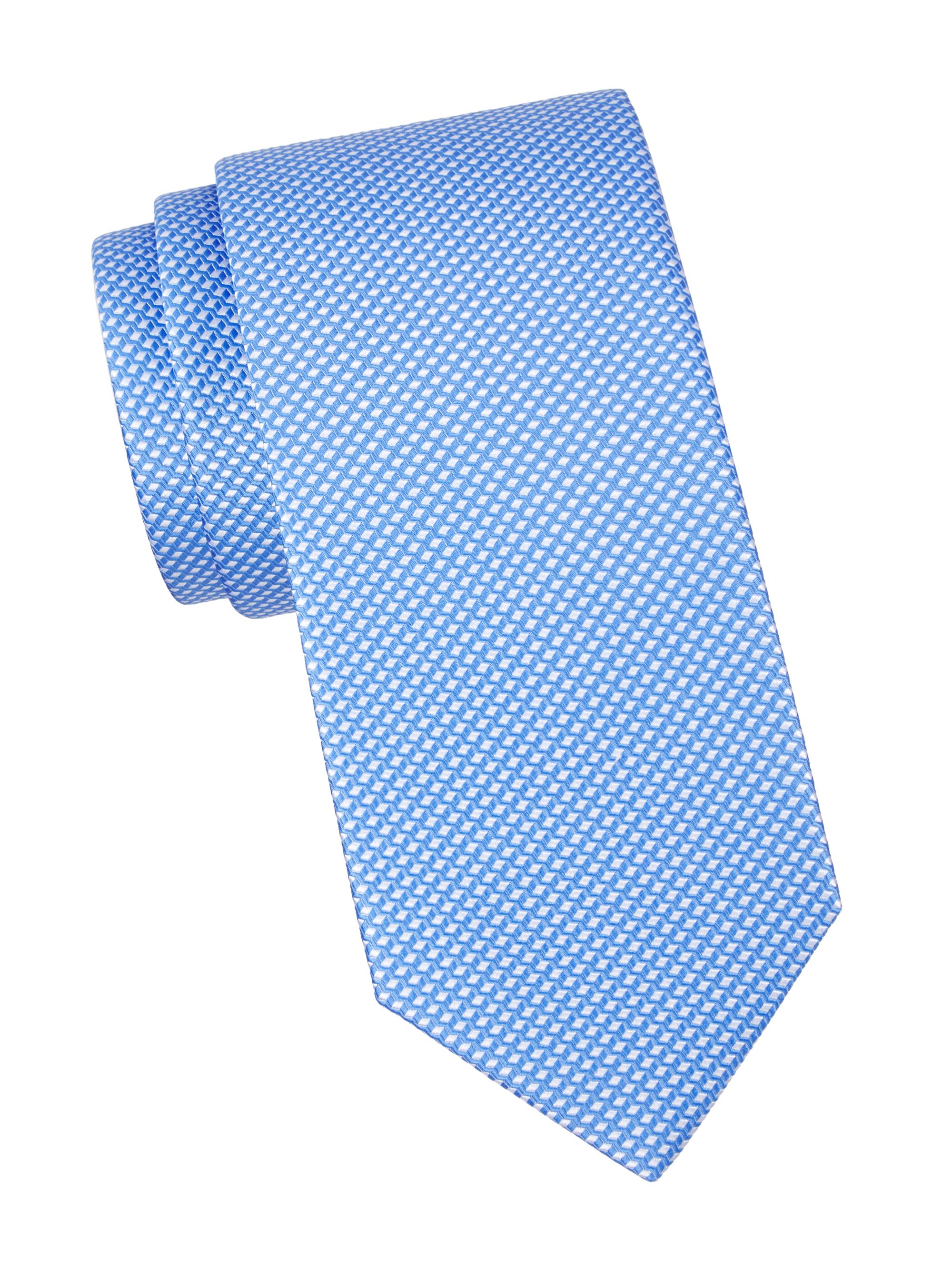 Eton Men's Diamond Tie - Blue