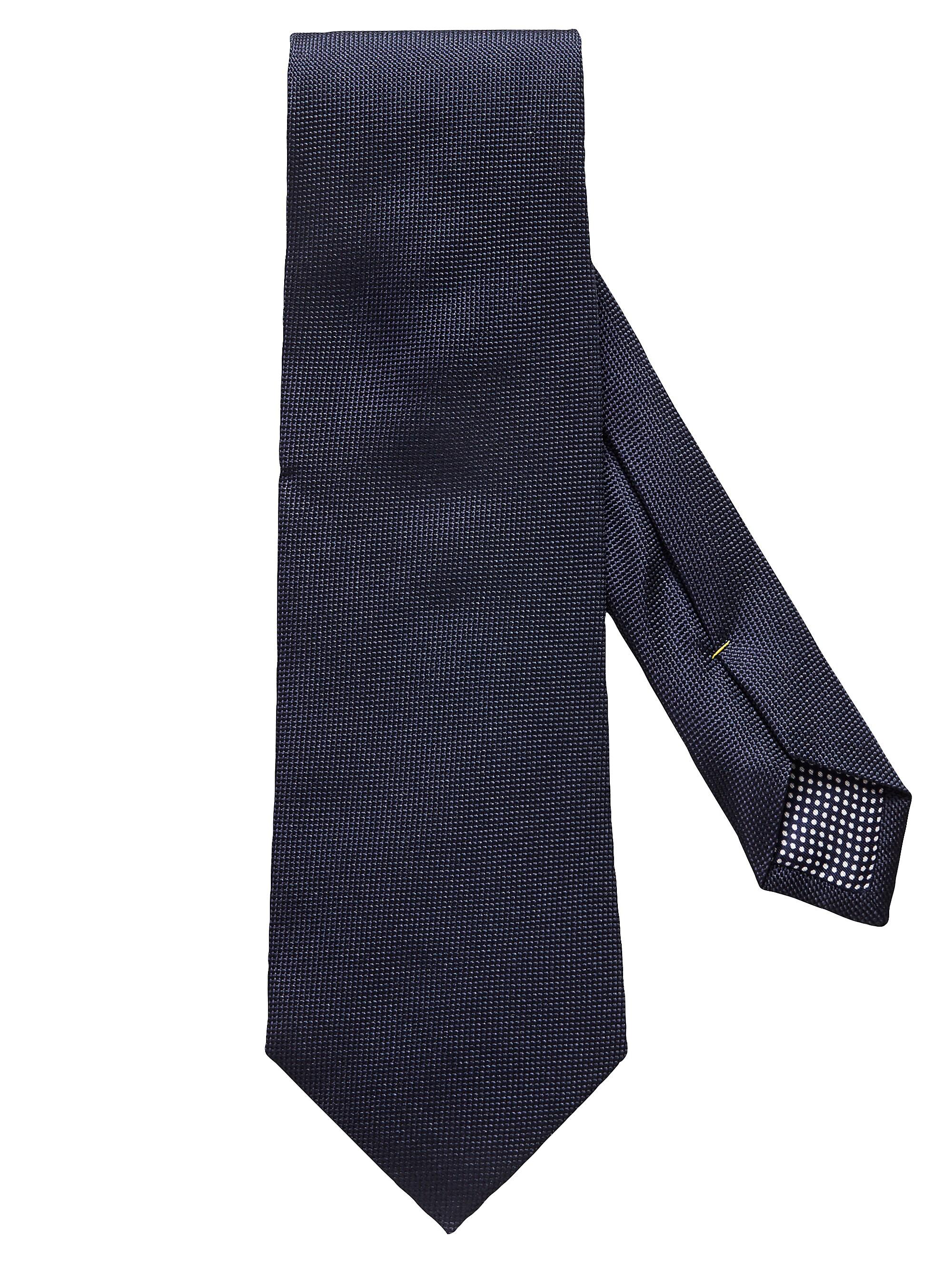 Eton Men's Solid Silk Tie - Navy