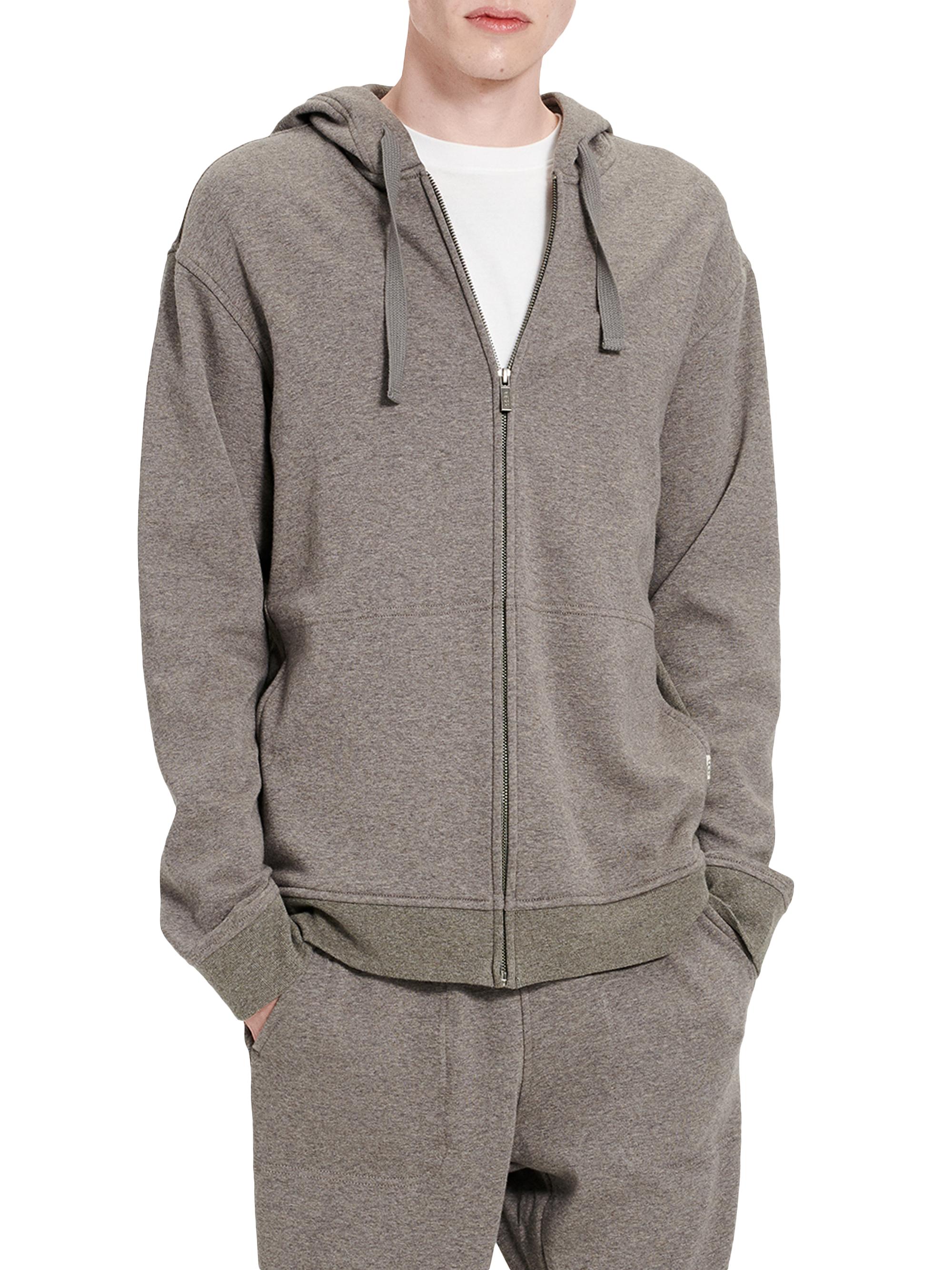 UGG Men's Gordon Faux Fur-Lined Hoodie - Charcoal