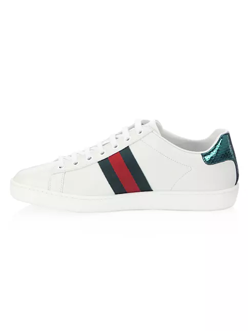 Gucci Men's Ace Embroidered Sneakers - Black - Low-top Sneakers - 8