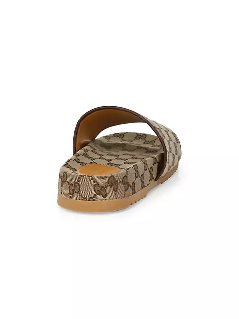 Gucci animal print rubber slide sandal