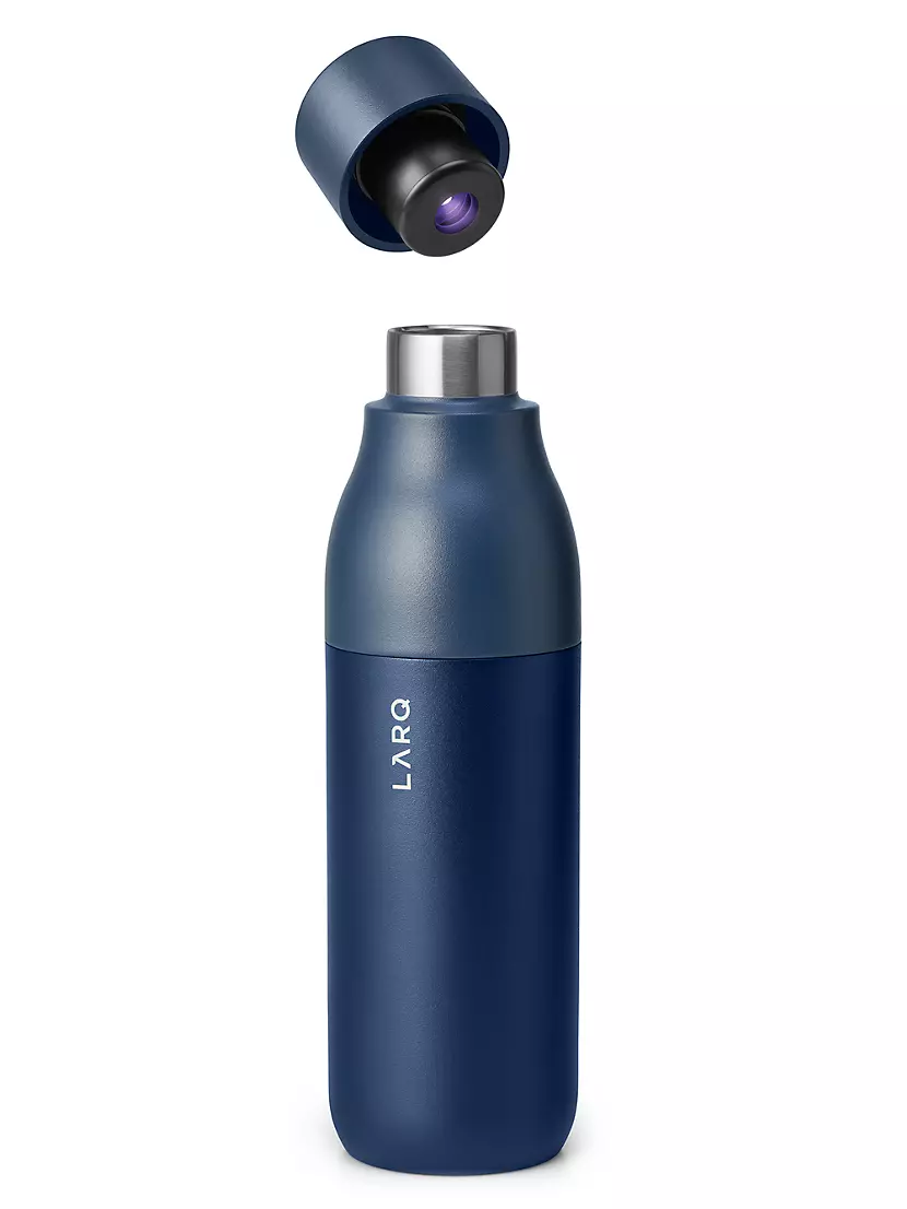 LARQ Bottle PureVis - Self-Cleaning and Insulated Stainless Steel Water  Bottle with UV Water Sanitizer, 17oz, Monaco Blue