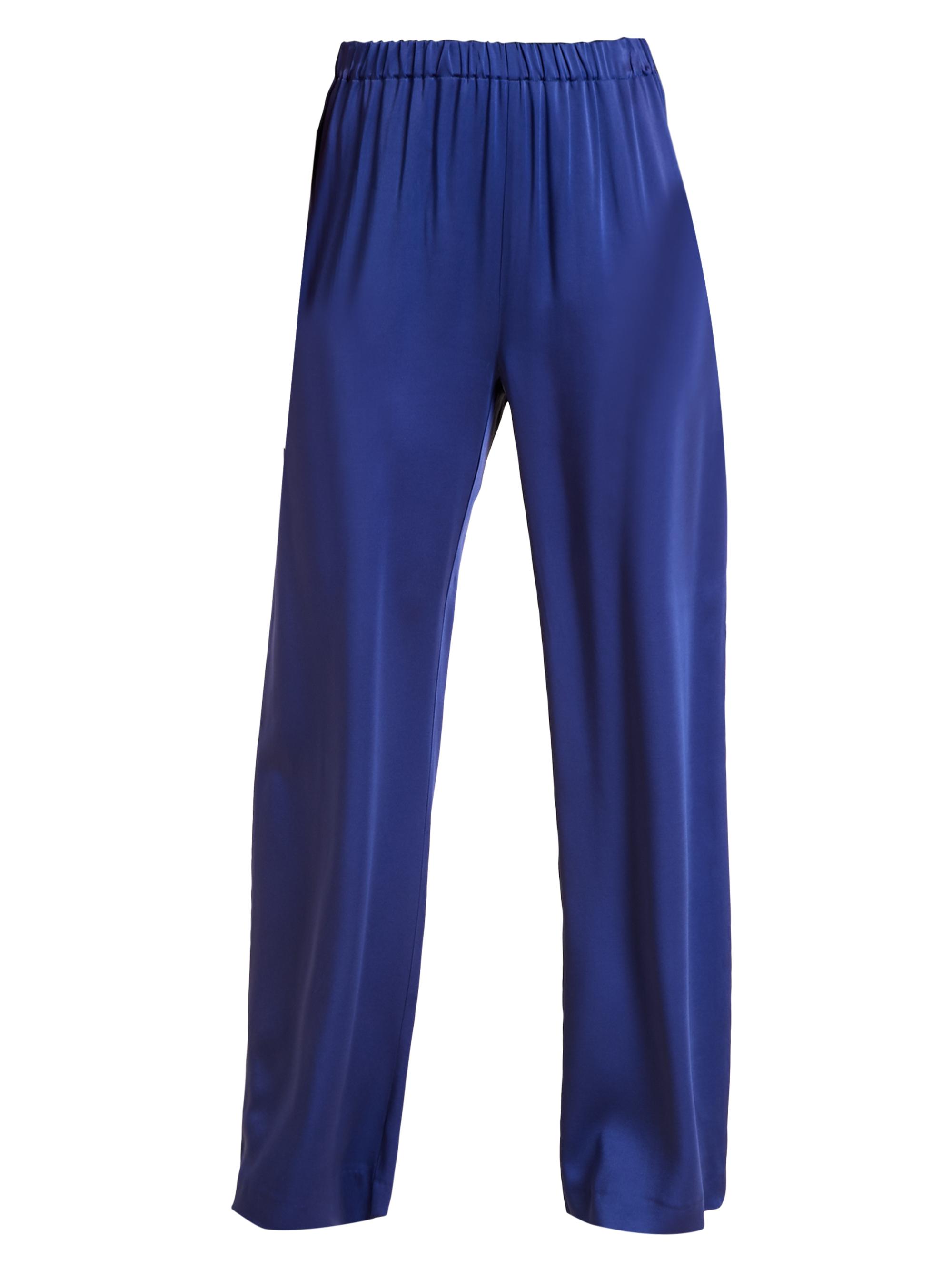 Marina Rinaldi Women's Frisottino Wide-Leg Trousers - China Blue
