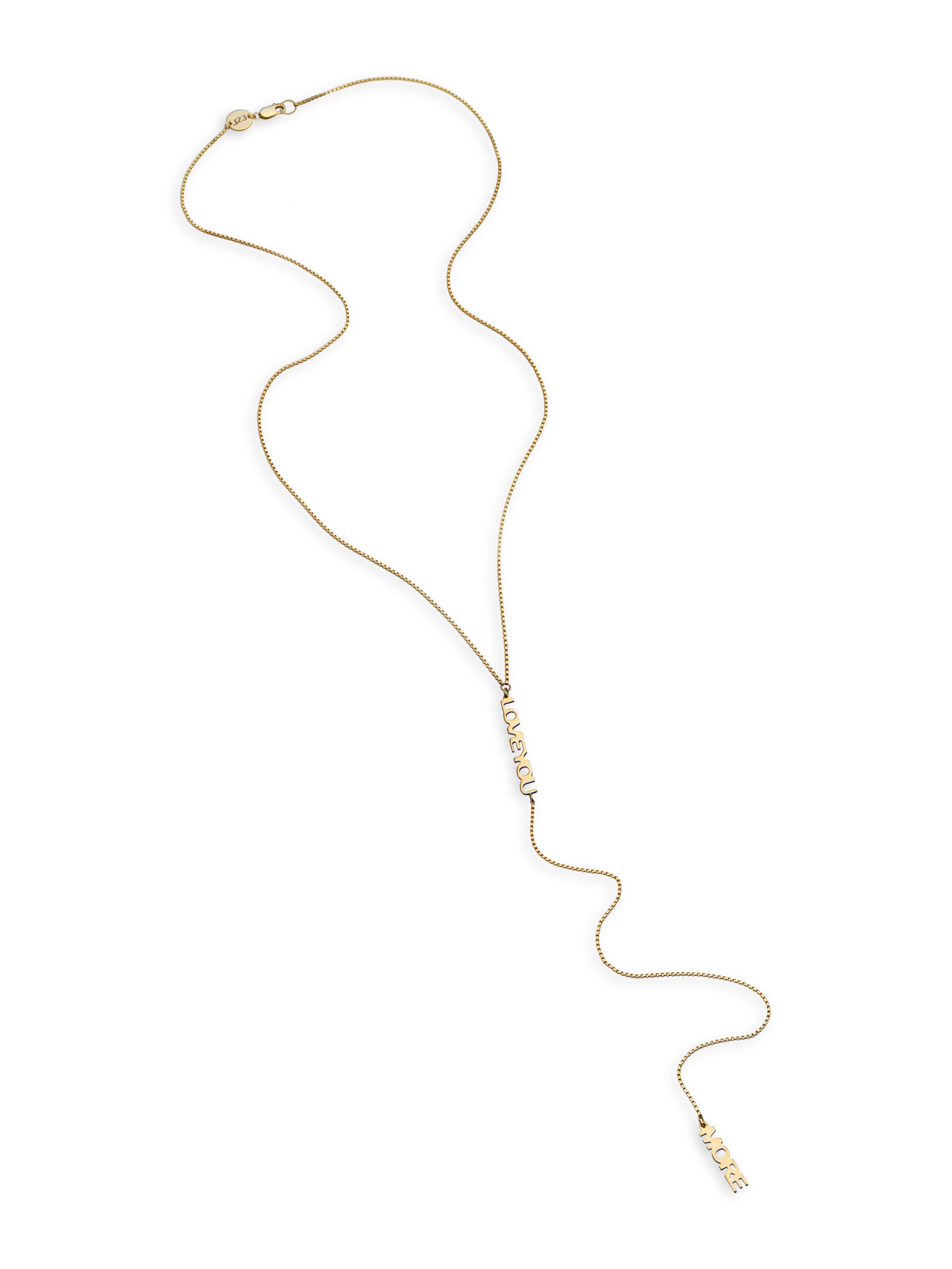 Jennifer Zeuner Jewelry Women's Hope Lariat Gold-Plated Necklace - Gold