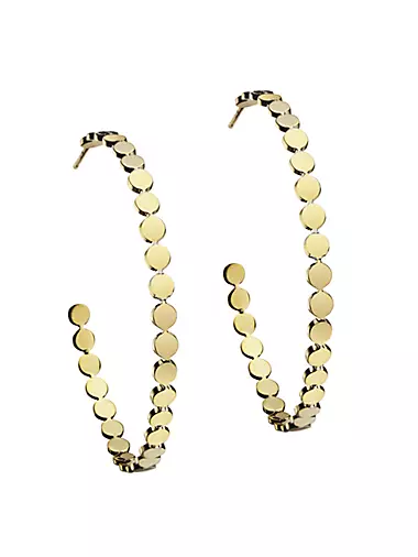 Margaux 14K Goldplated Medium Hoop Earrings
