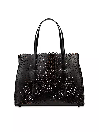 Mina 32 Perforated Leather Tote