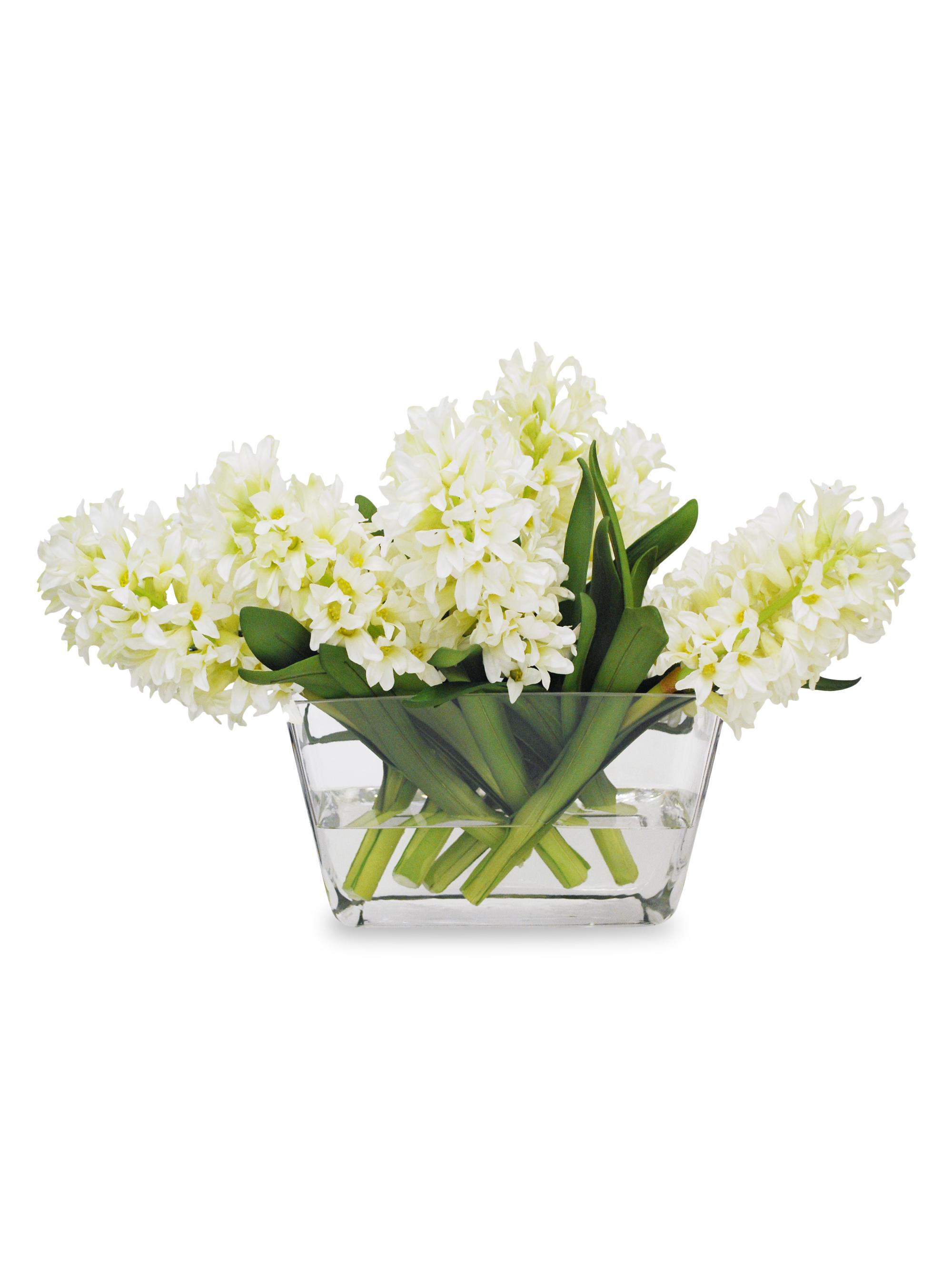 Winward Home Everyday Floral Imitation Hyacinth In Glass Vase | Thumbnail 2