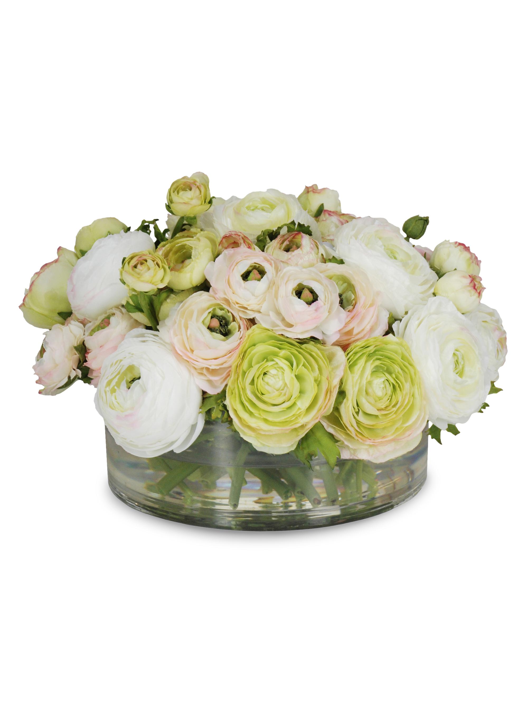 Winward Home Everyday Floral Mix Green Ranunculus