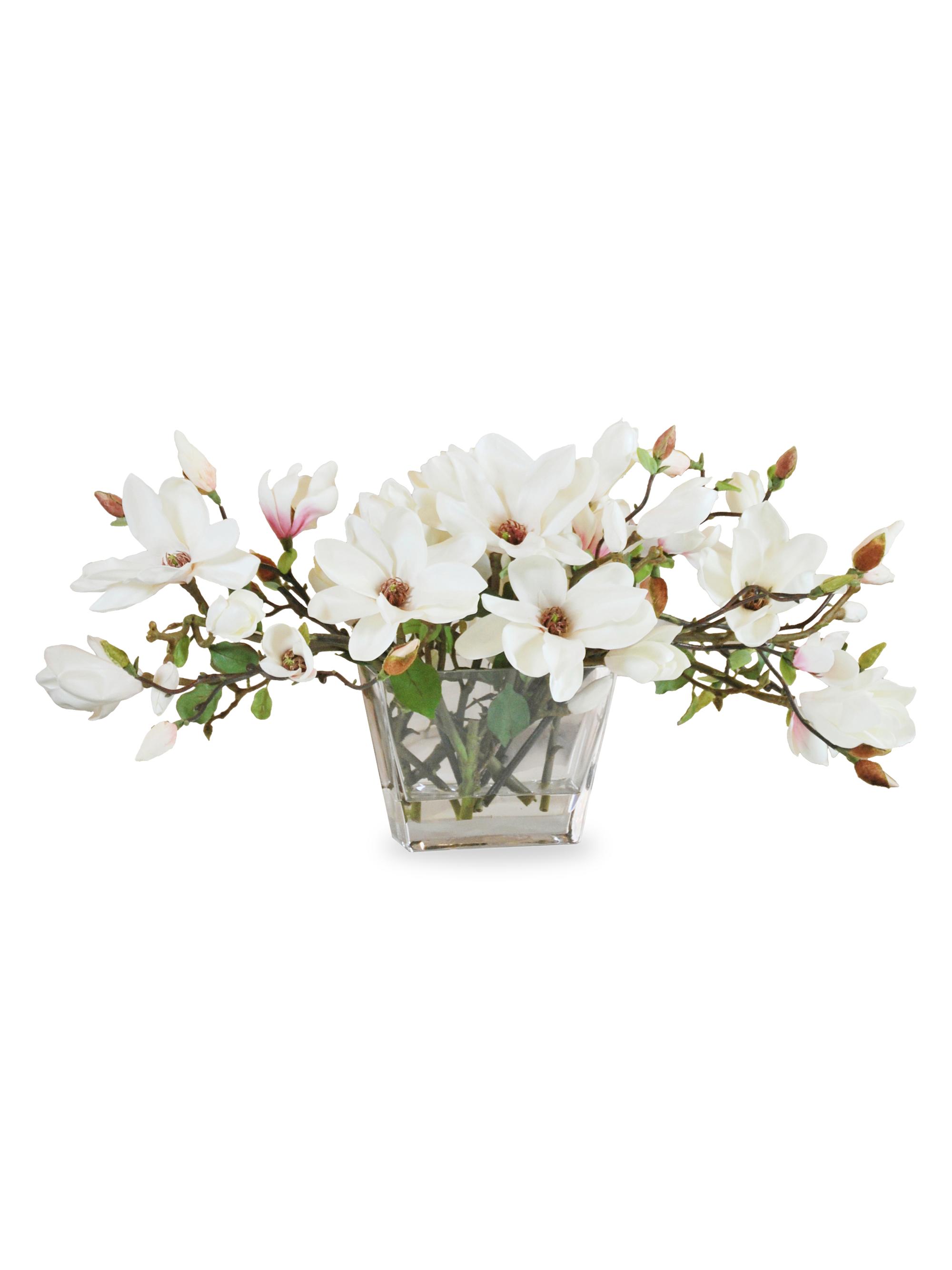 Winward Home Everyday Floral Imitation Magnolia Centerpiece