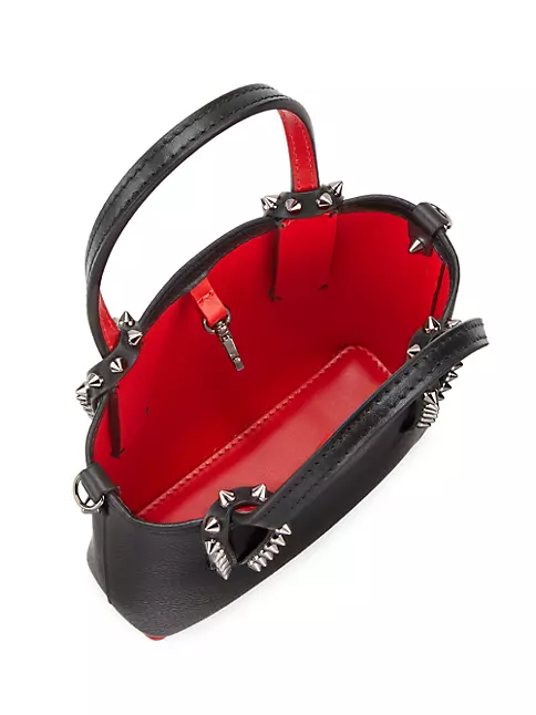 Cabata N/S mini - Tote bag - Calf leather - Black - Christian Louboutin