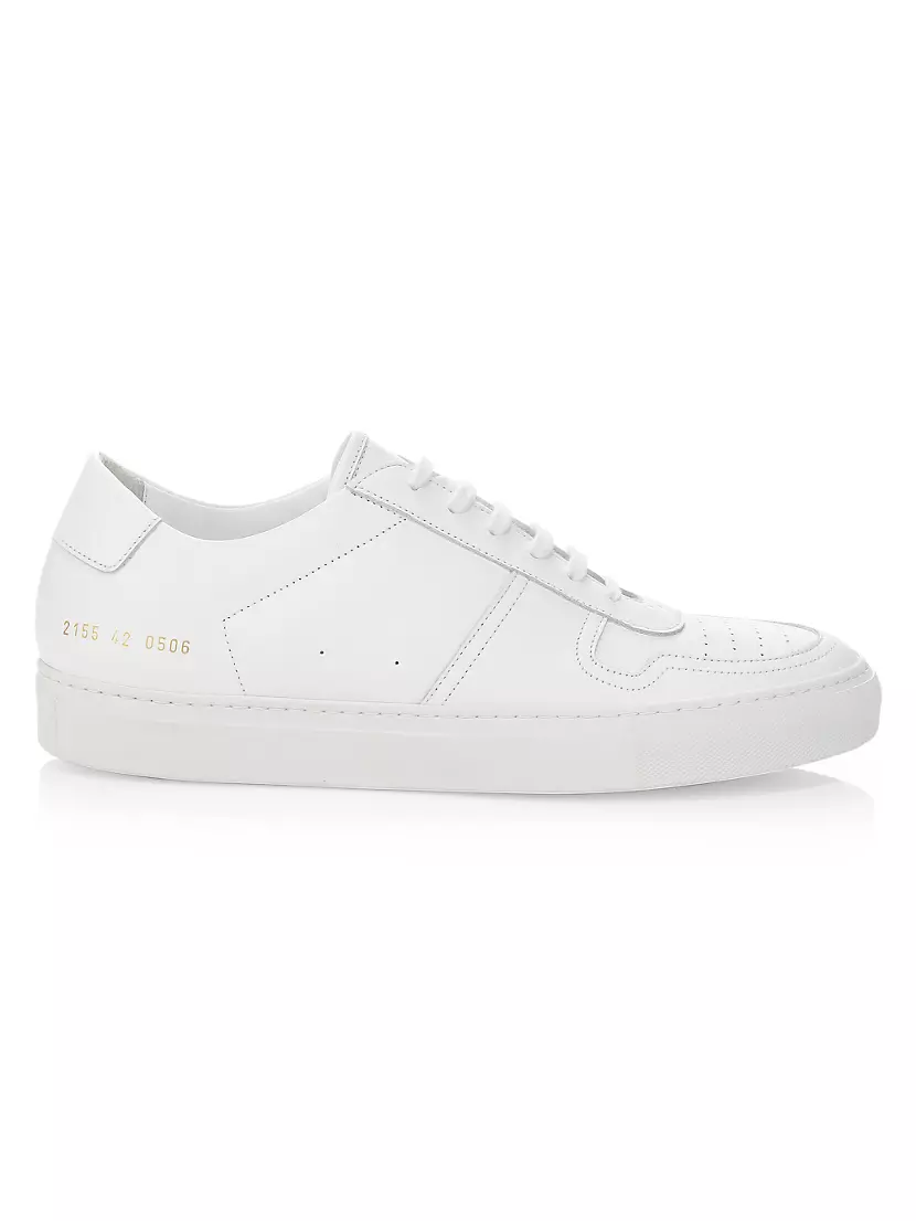 Common Projects Mens BBall Leather Low-Top Sneakers