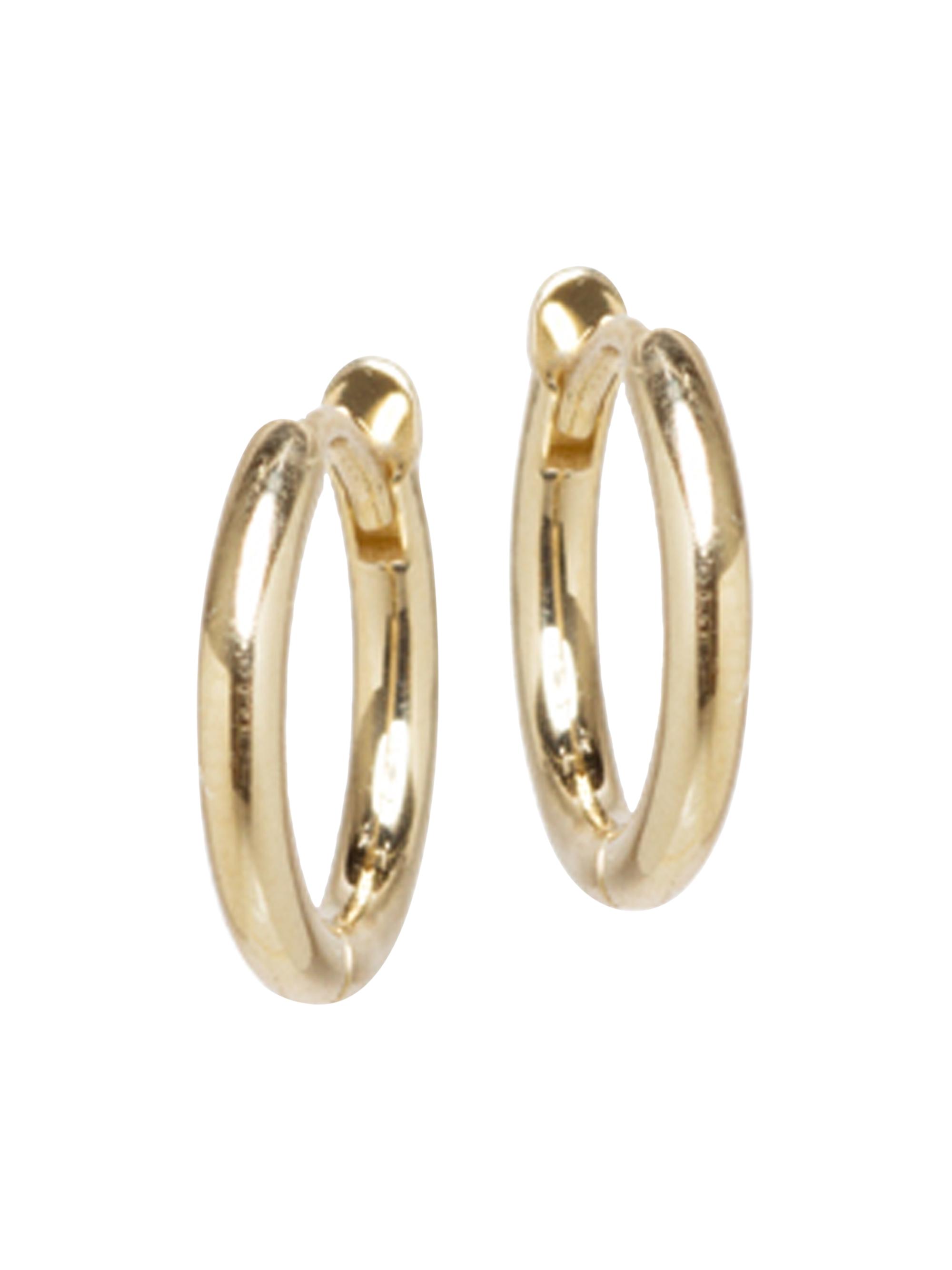 ZOE CHICCO Women's 14K Yellow Gold Extra-Small Hinged Huggie Hoop Earrings - Yellow