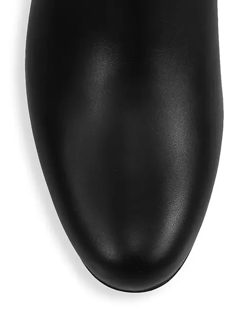 Christian Louboutin black Turela Leather Ankle Boots 85