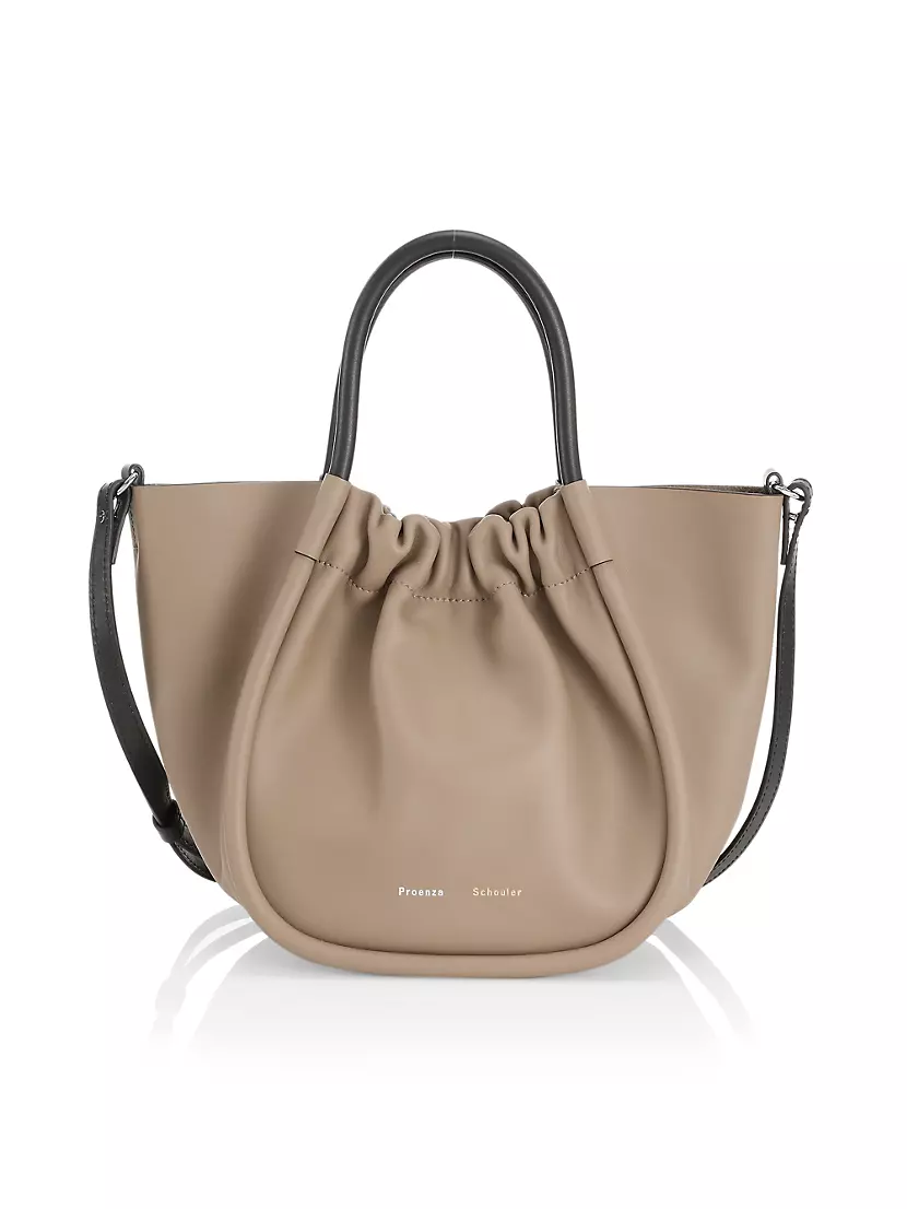 Proenza Schouler Beige Small Ruched Tote - Clay